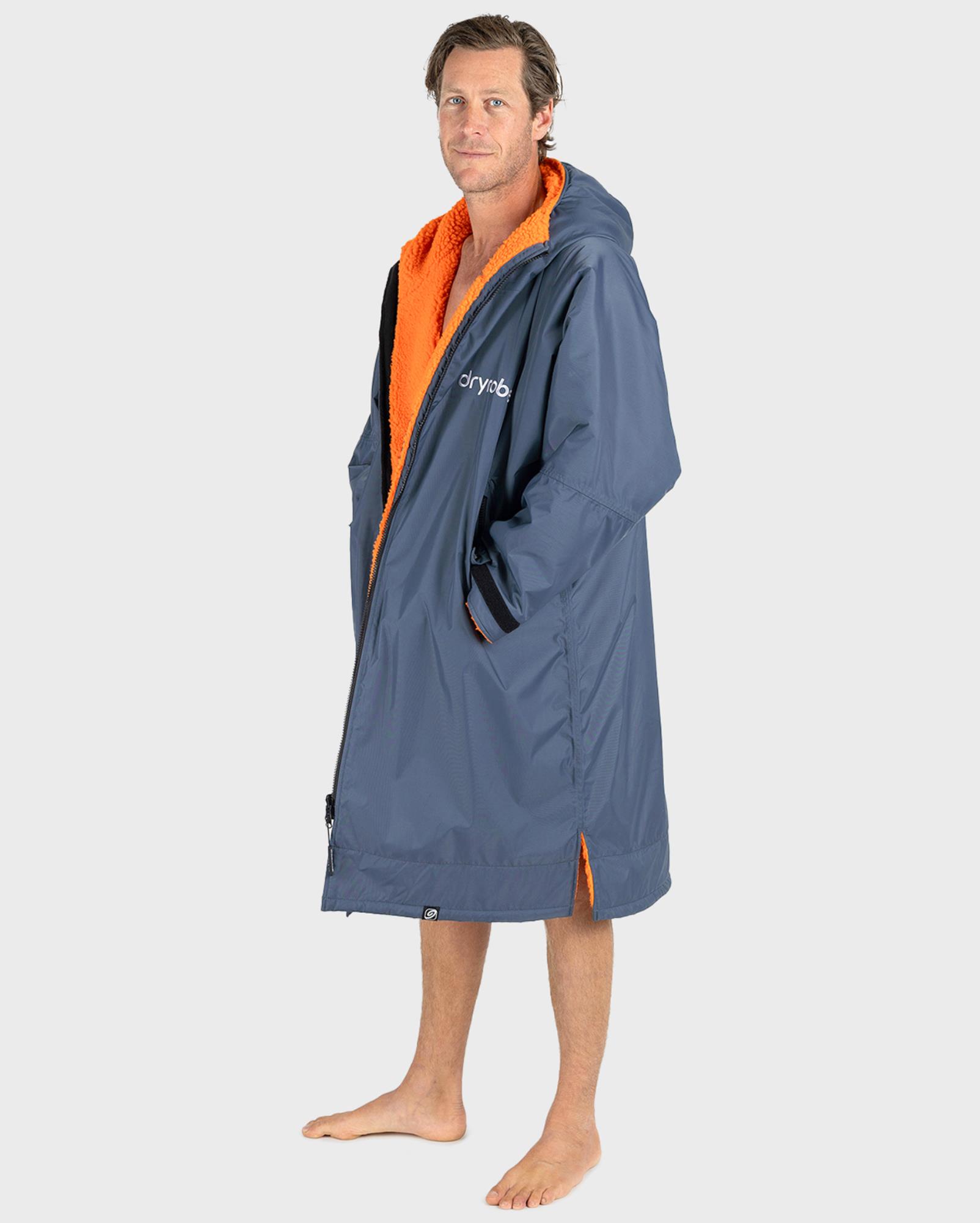 DRYROBE Advance Long Sleeve L Dark Grey Orange Waterproof Outdoor Changing Robe