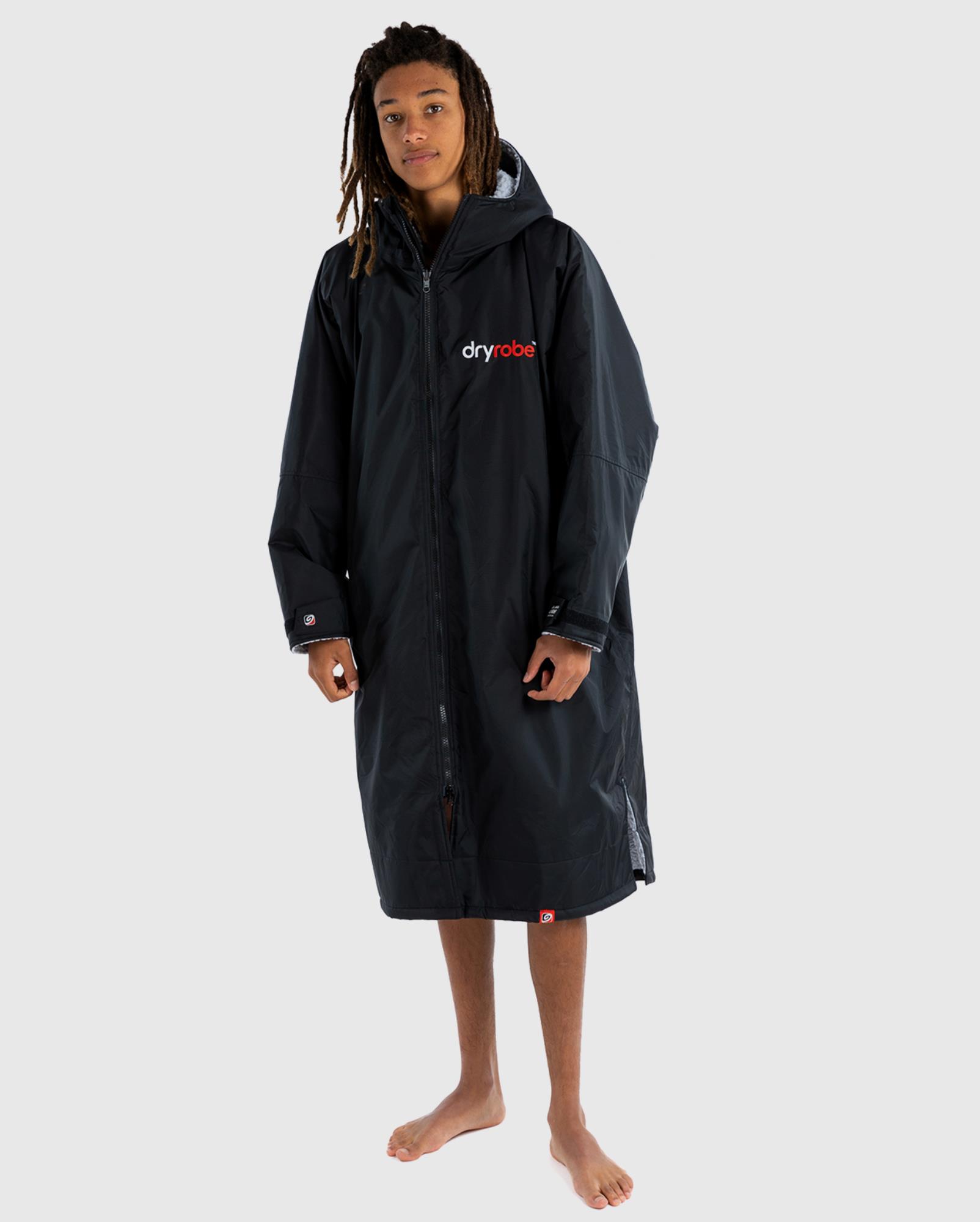 DRYROBE Advance Long Sleeve L Black Grey Waterproof Outdoor Changing Robe