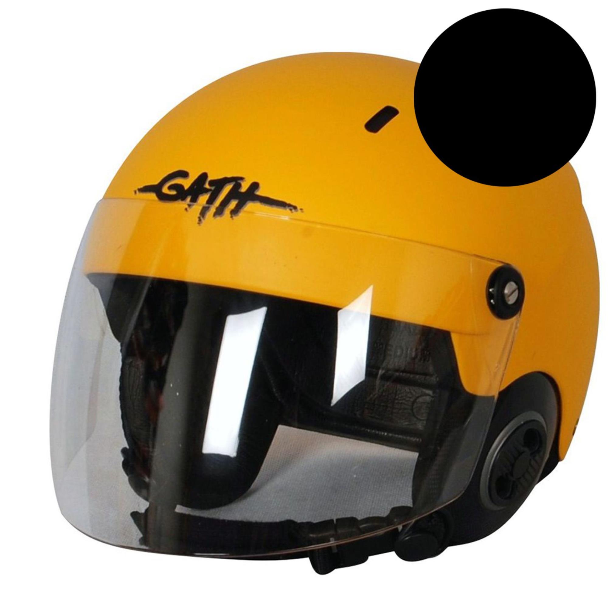GATH water safety RESCUE helmet Black Size S with clear full face visor