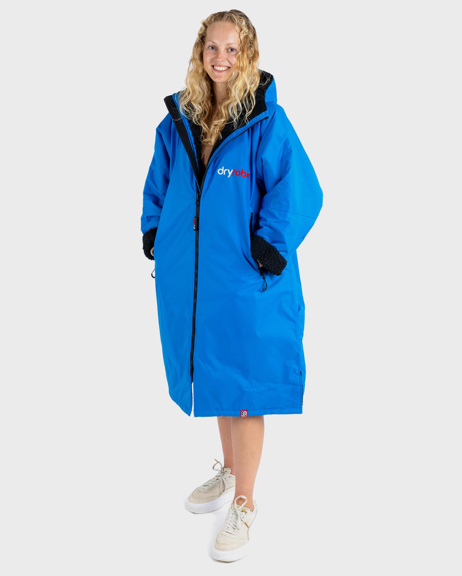 Weatherproof Changing Robe DRYROBE Advance Long Sleeve M Cobalt Blue Black Waterproof Outdoor ...