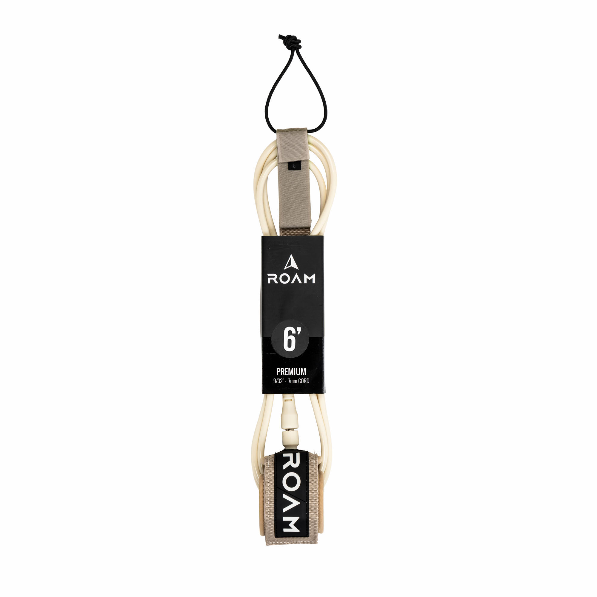 ROAM Surfboard Leash Premium 6.0 Sand 183cm 7mm