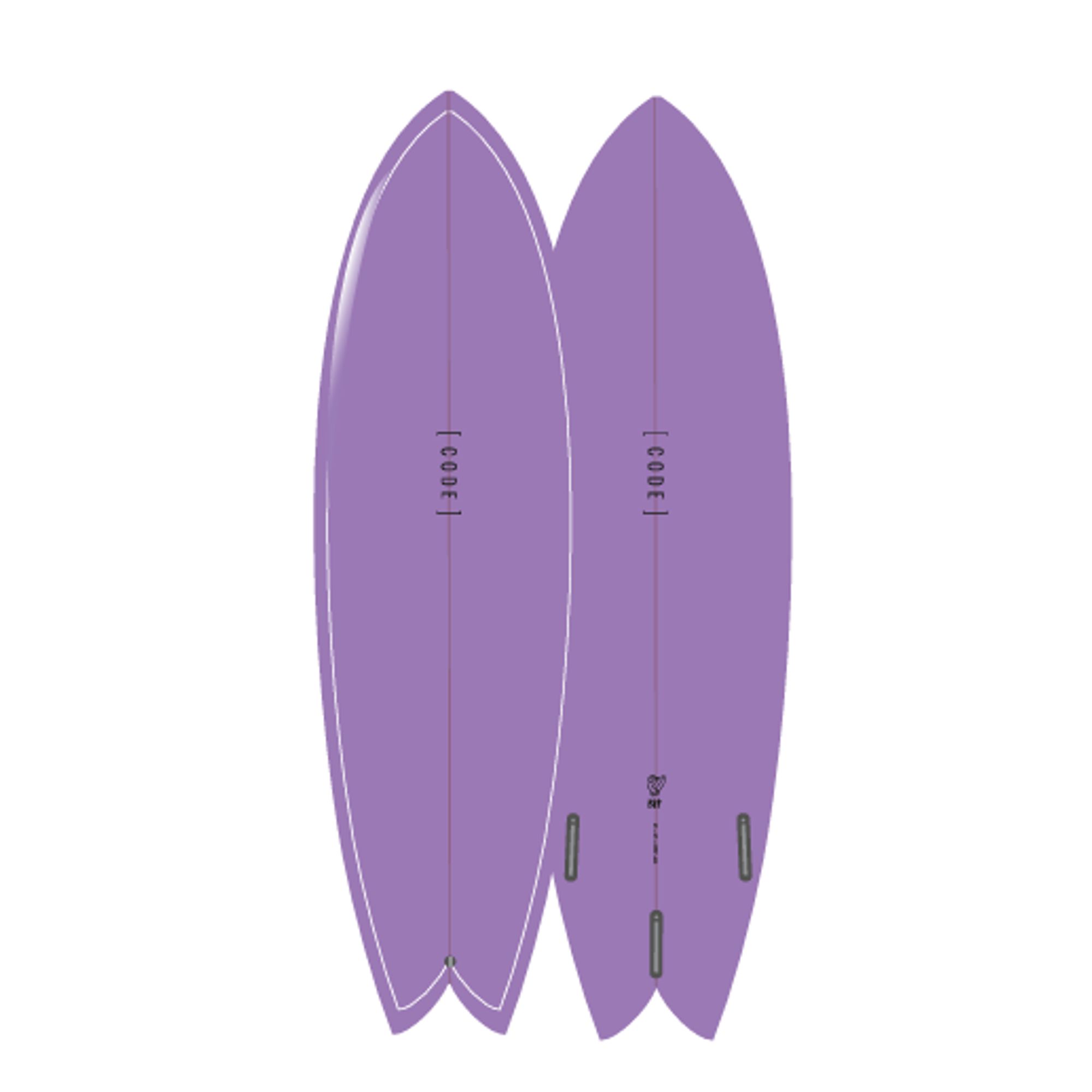 Surfboard CODE Polyester Best Fish Forever 6.6 tin Polish - FOR PRE-ORDER CUSTOMERS ONLY