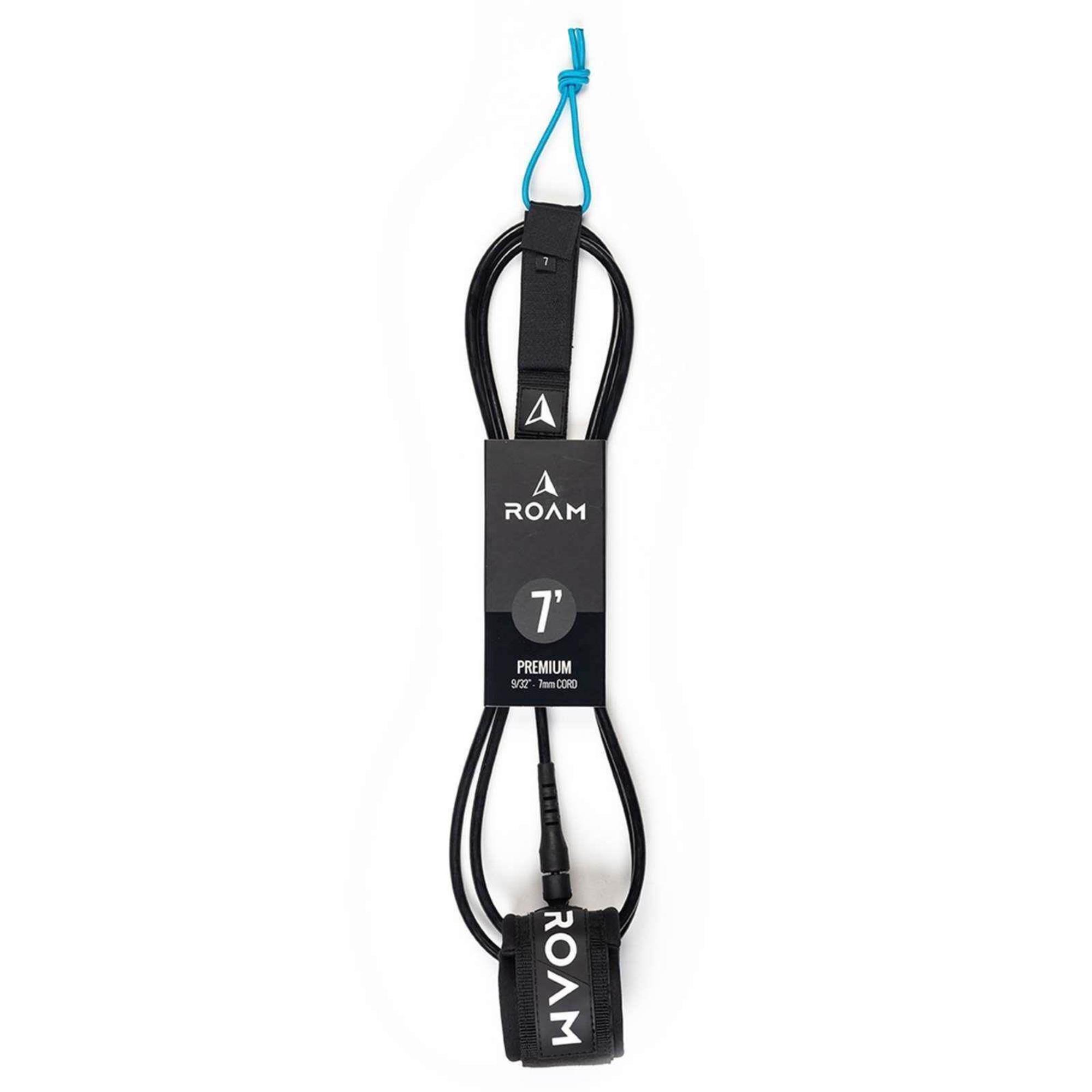 ROAM Surfboard Leash Premium 7.0 215cm 7mm Black ROAM Surfboard Leash Premium 7.0 215cm 7mm Black