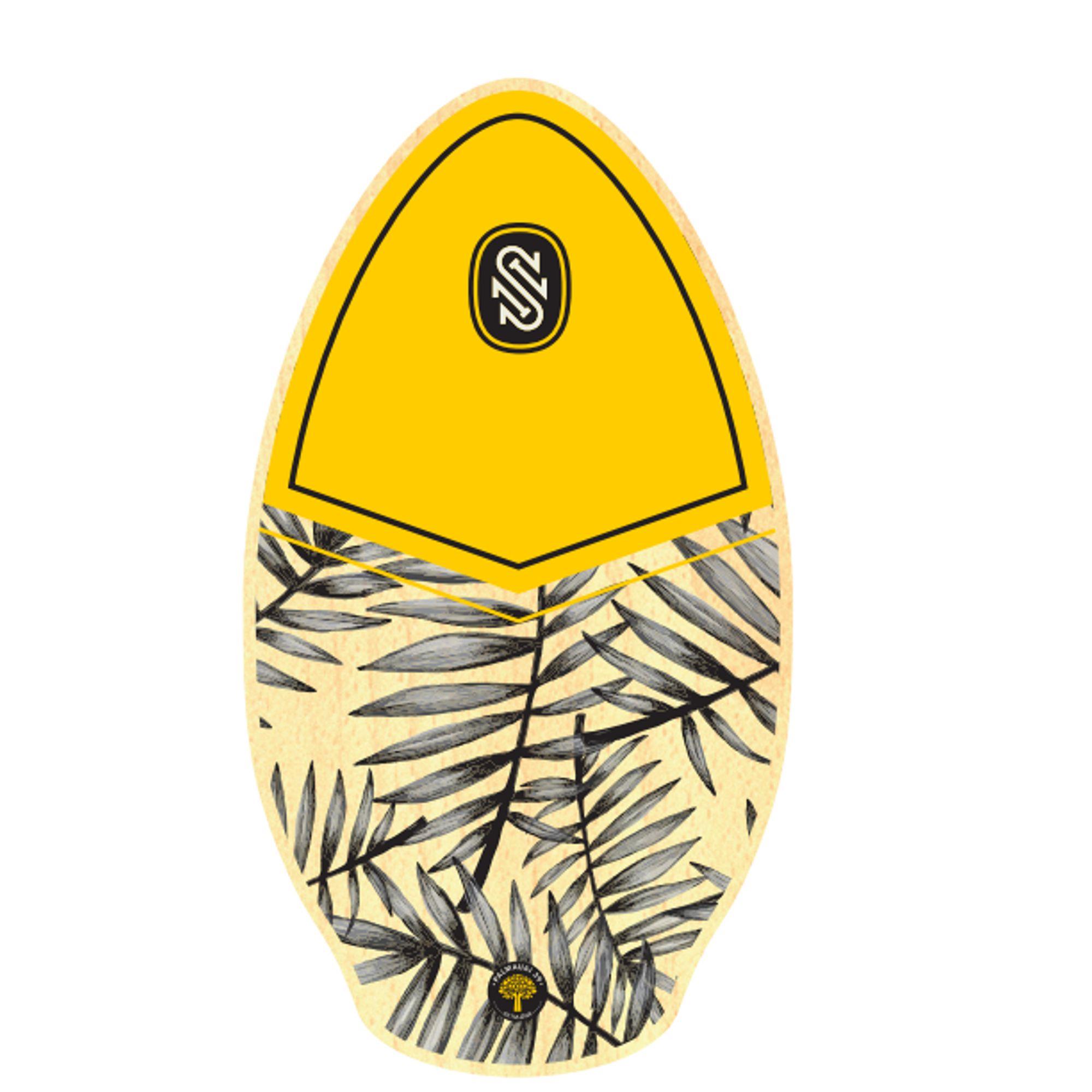 Skimboard SkimOne 39 99cm Palmaui Gelb Schwarz