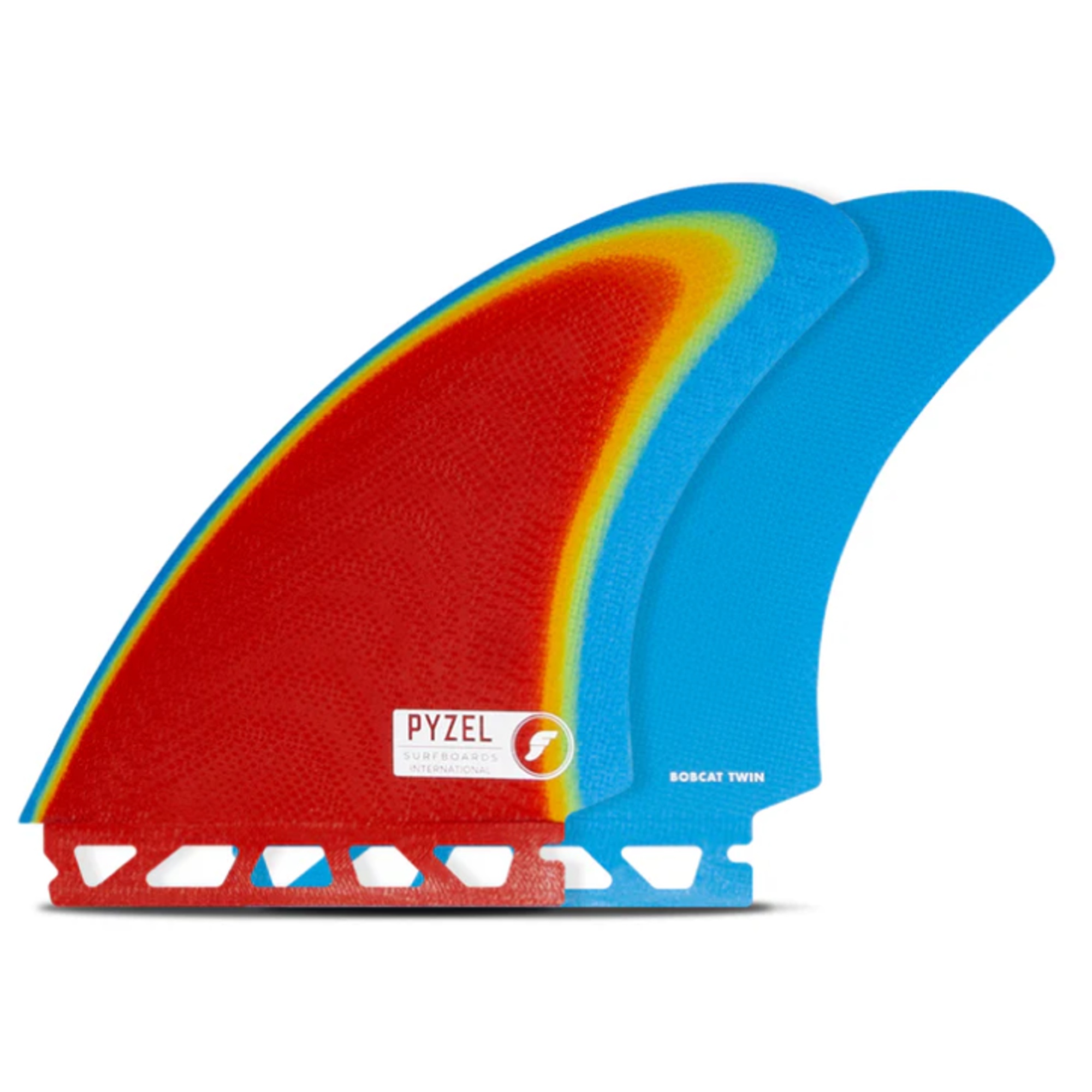 FUTURES Twin Fin Set Pyzel Bobcat Fiberglass