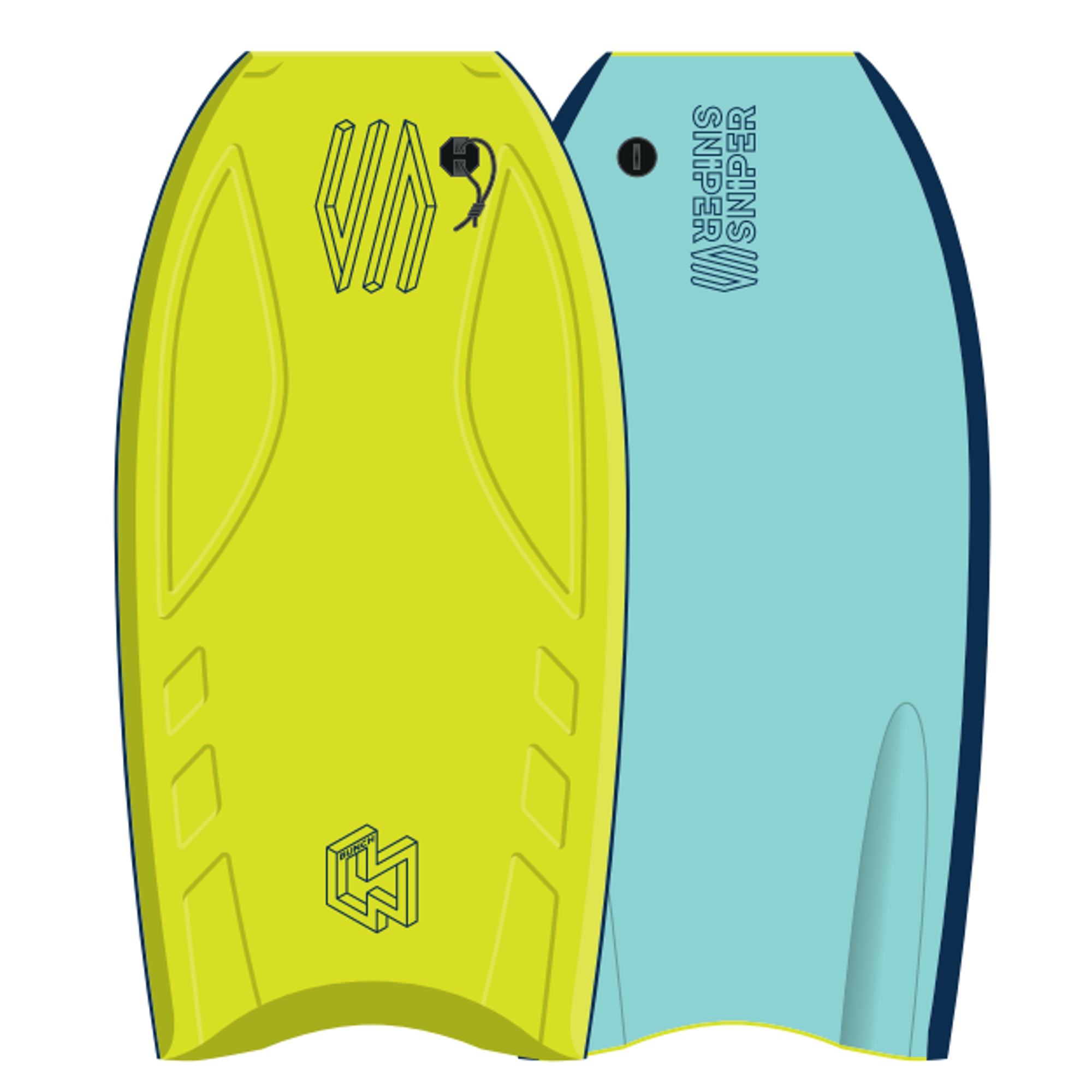 SNIPER Bodyboard BunchII EPS Stringer 44 Lime
