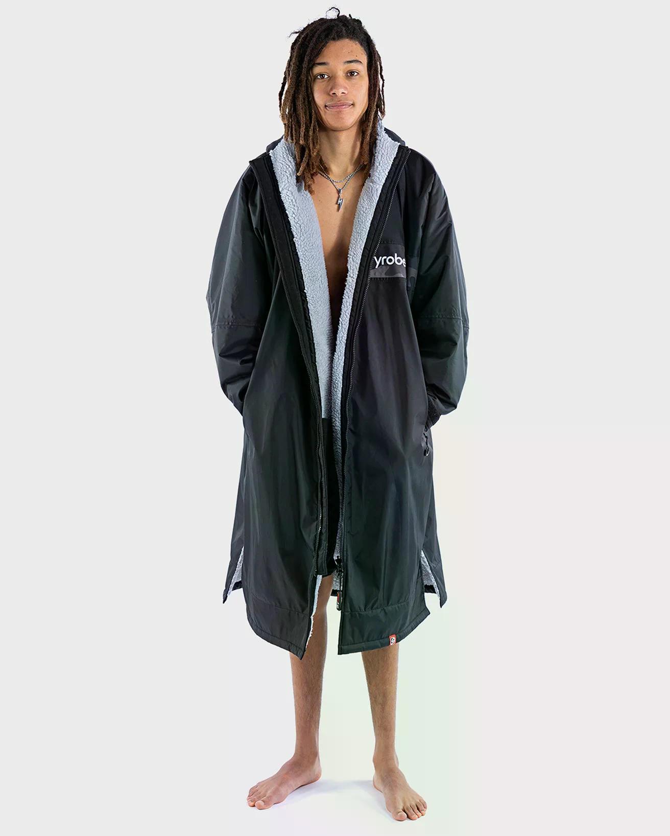 DRYROBE Advance Long Sleeve L Black Grey Camo REMIX Waterproof Outdoor Changing Robe