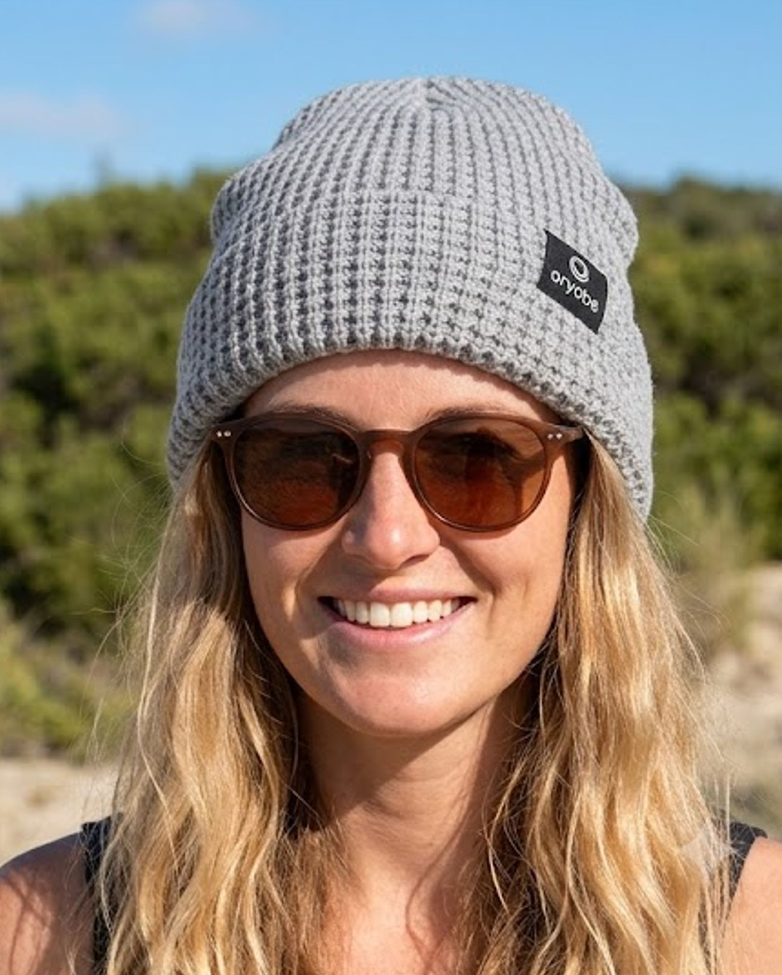 DRYROBE Waffle Beanie Strickmütze Nimbus Cloud