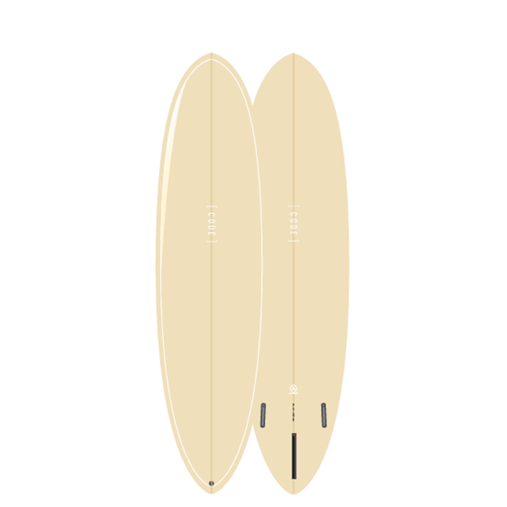 Surfboard CODE Polyester Autopilot 7.0 OatmealTint Polish - FOR PRE-ORDER CUSTOMERS ONLY