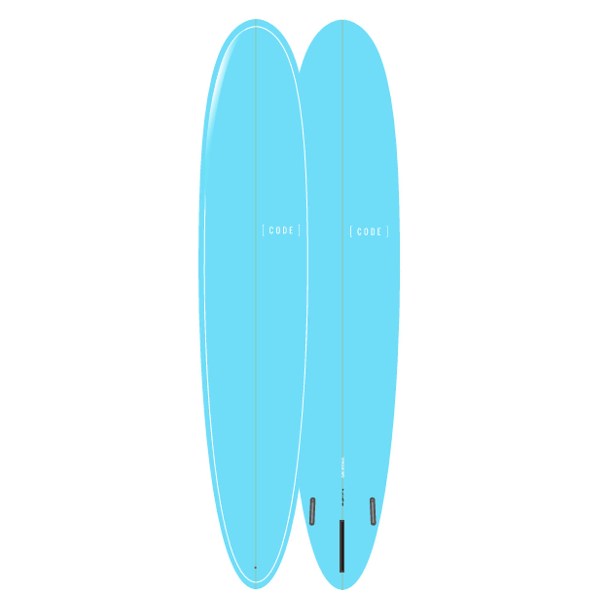 Surfboard CODE Polyester Streamliner 9.0 Blue Tint Polish - FOR PRE-ORDER CUSTOMERS ONLY