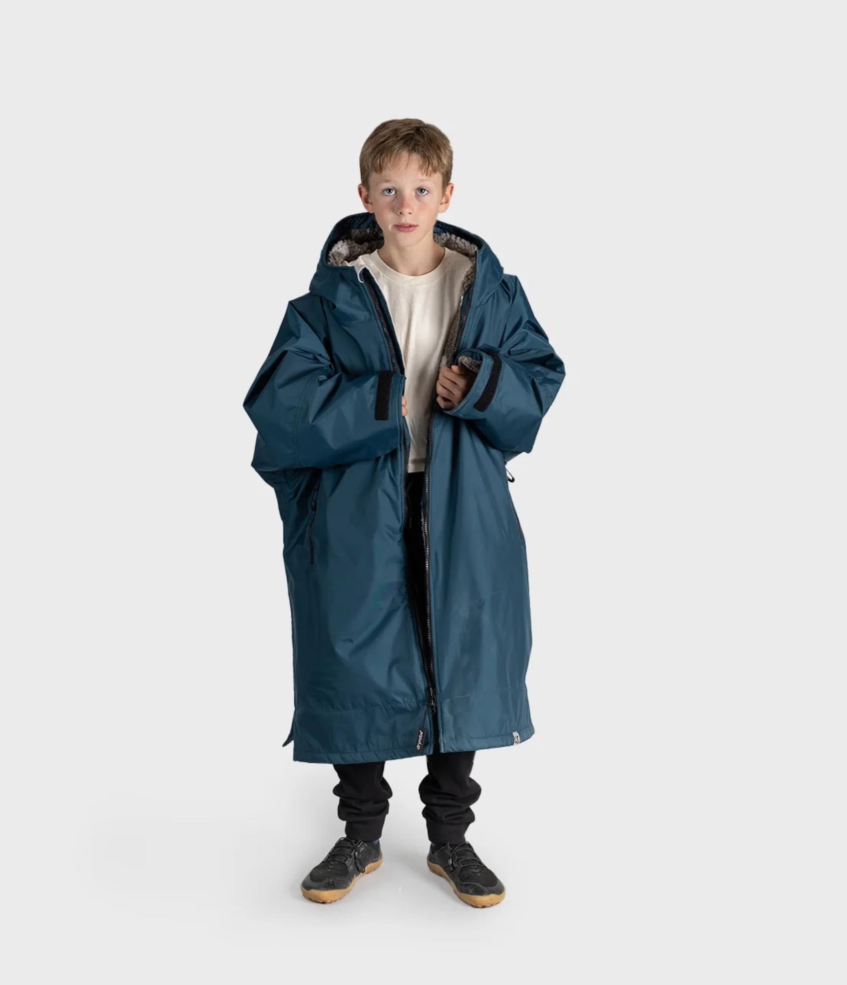 DRYROBE Advance Long Sleeve KIDS 10-13 Blue SandCa Waterproof Outdoor Changing Robe