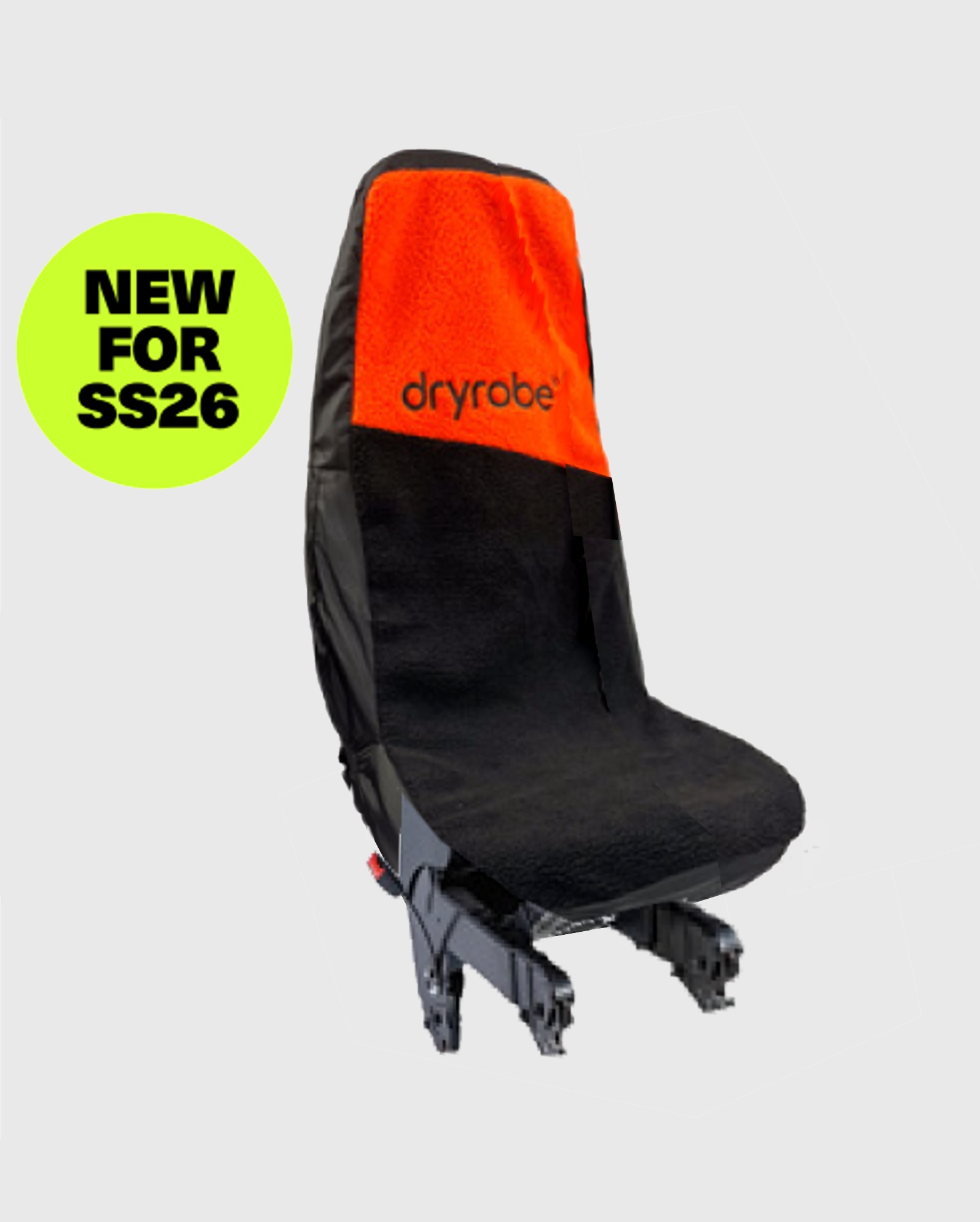 DRYROBE Auto Sitzbezug Einzelsitz Orange Schwarz wasserabweisender Schonbezug
