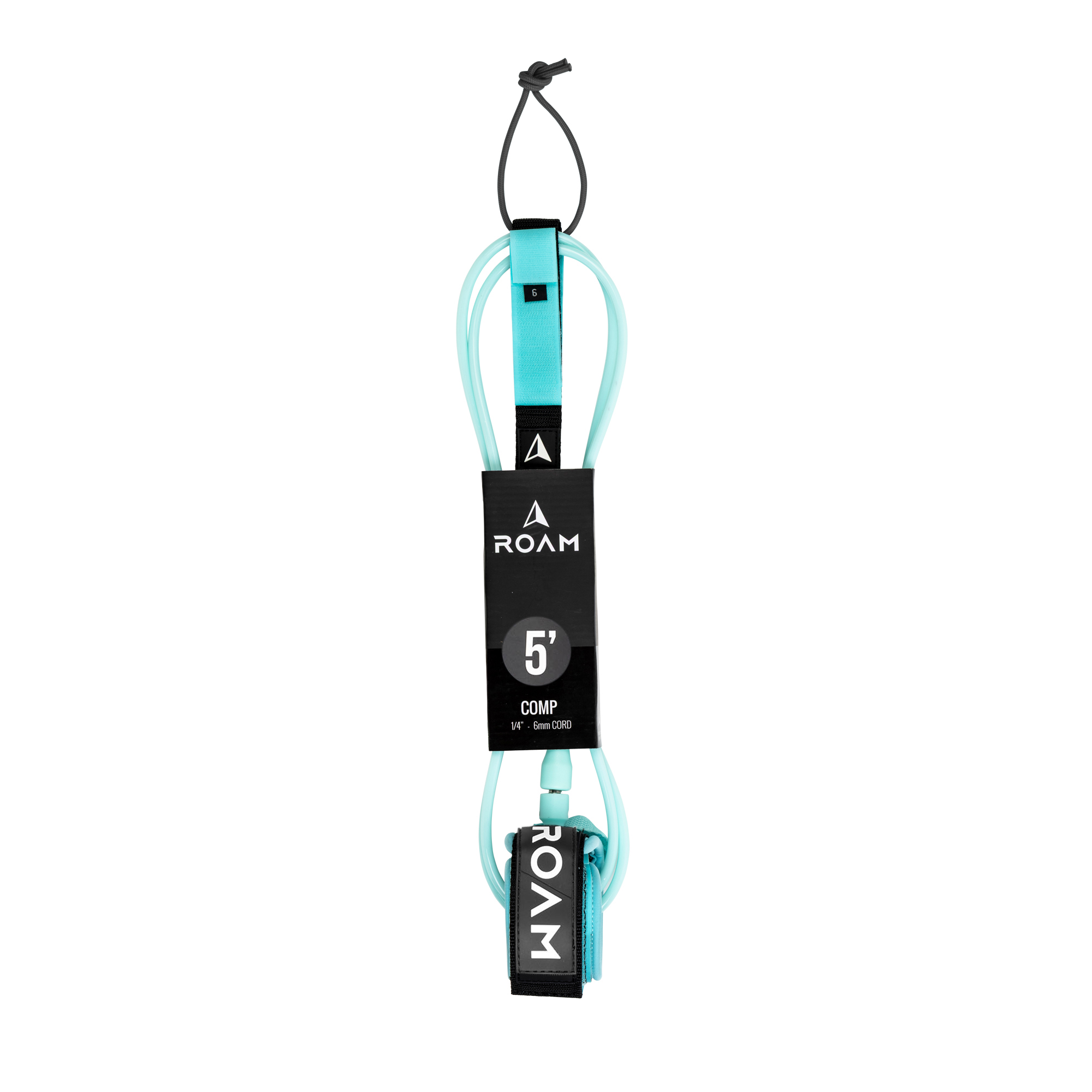 ROAM Surfboard Leash Comp 5.0 152cm 6mm Lite Teal