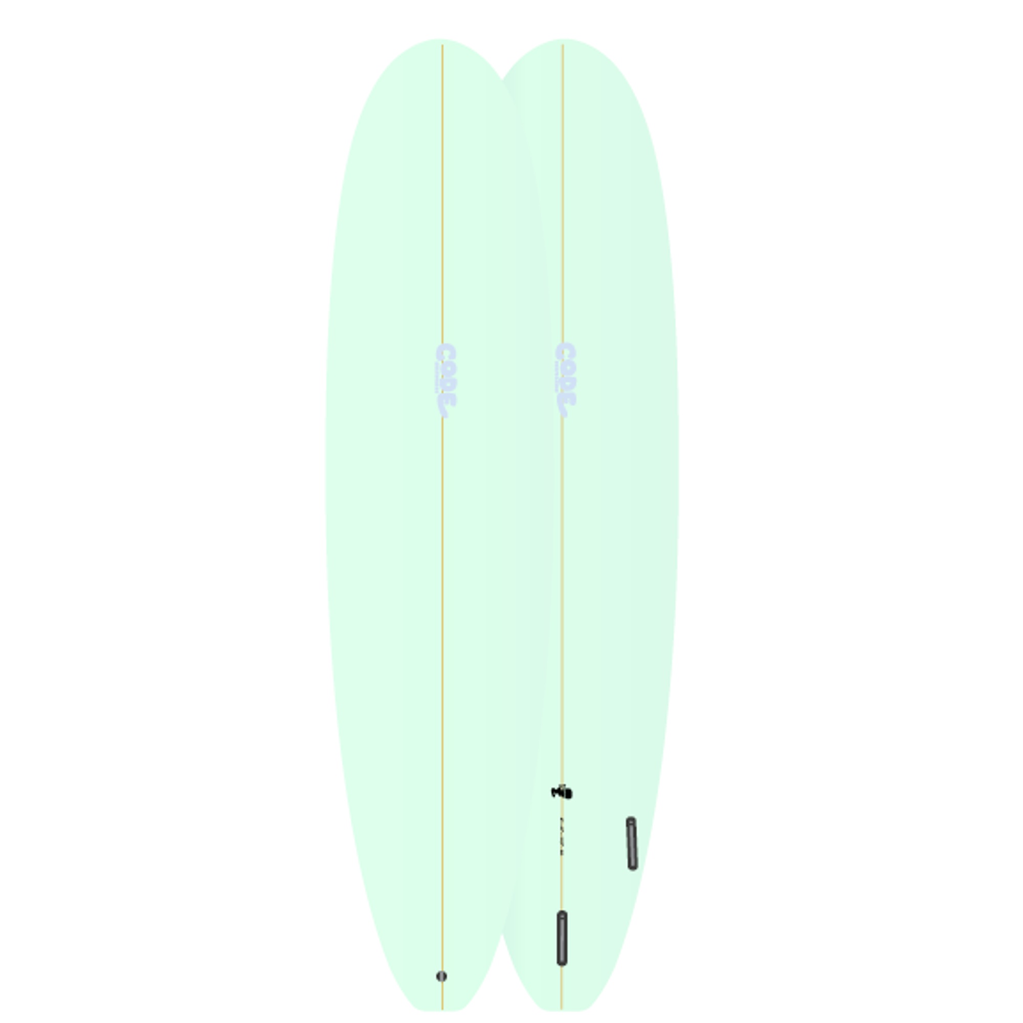 Surfboard CODE Epoxy 7.0 Big Mid Mintgrün