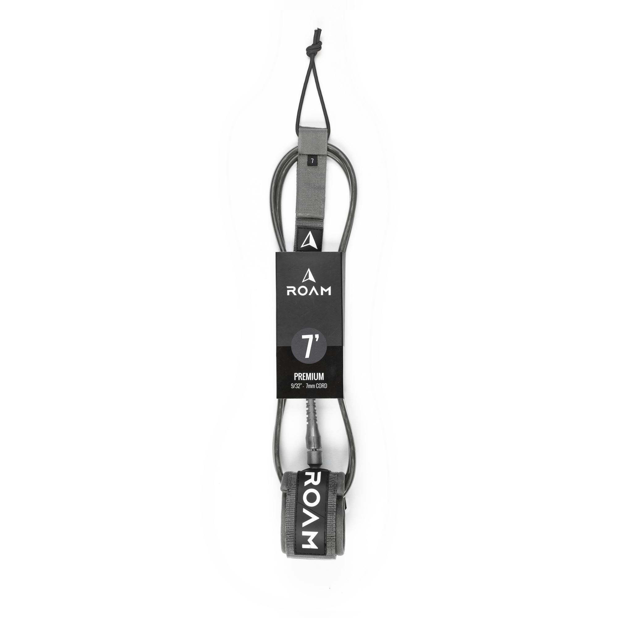 ROAM Surfboard Leash Premium 7.0 183cm 7mm gray