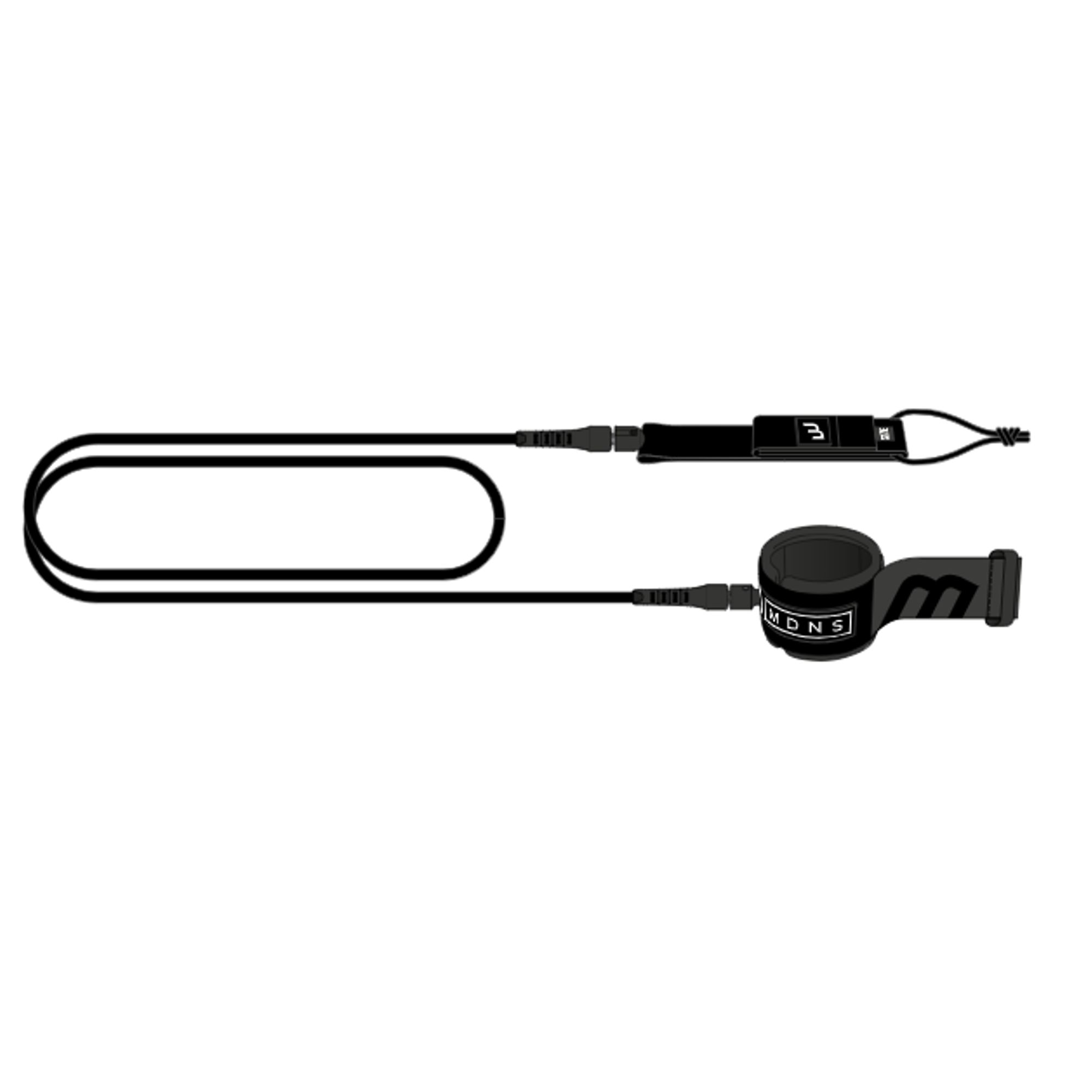 MDNS Surfboard Leash 8.0 245cm 7mm black 