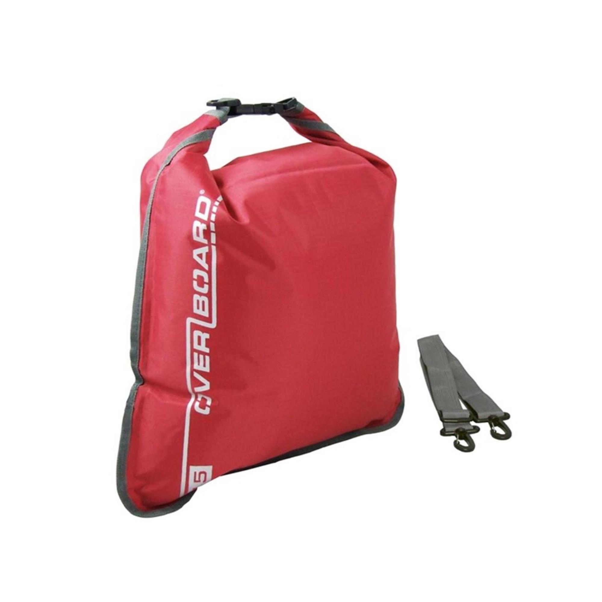 Overboard Dry Flat Bag 15 Liter red