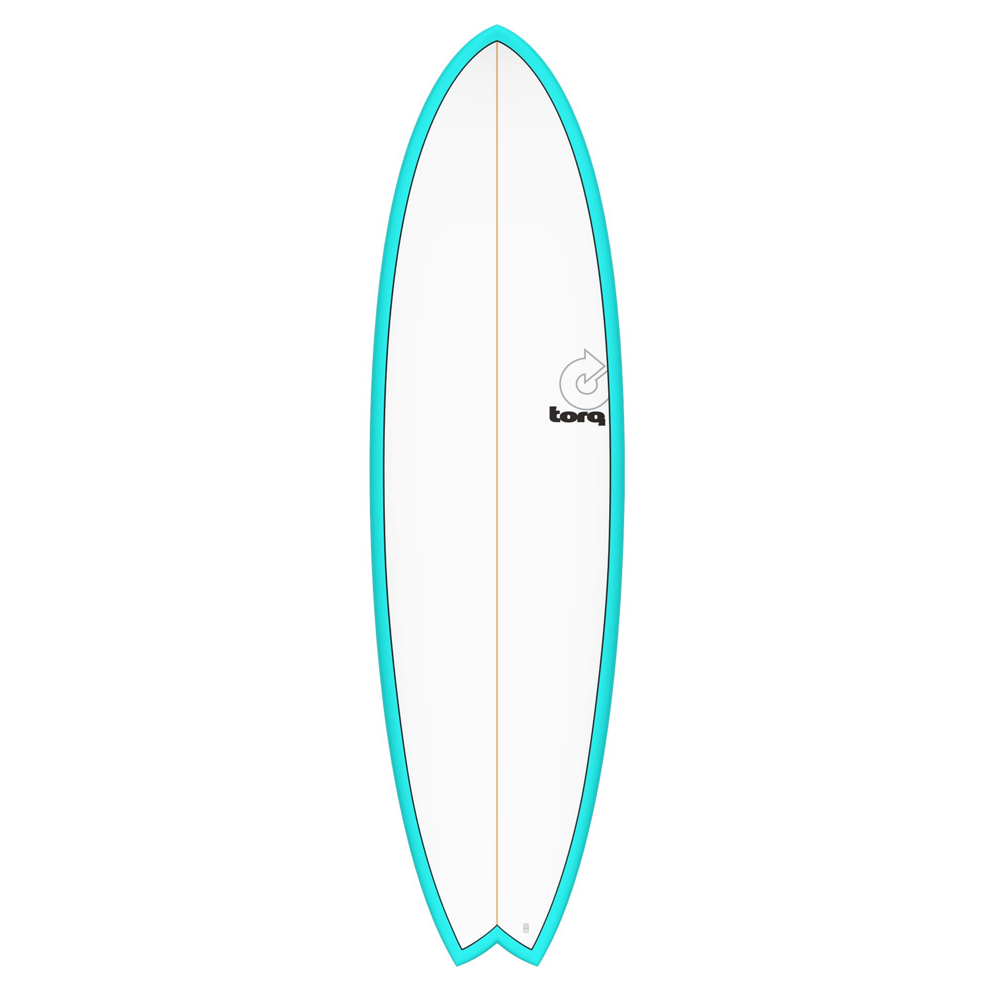 Surfboard TORQ Epoxy TET 6.6 MOD Fish Blau Pinline 