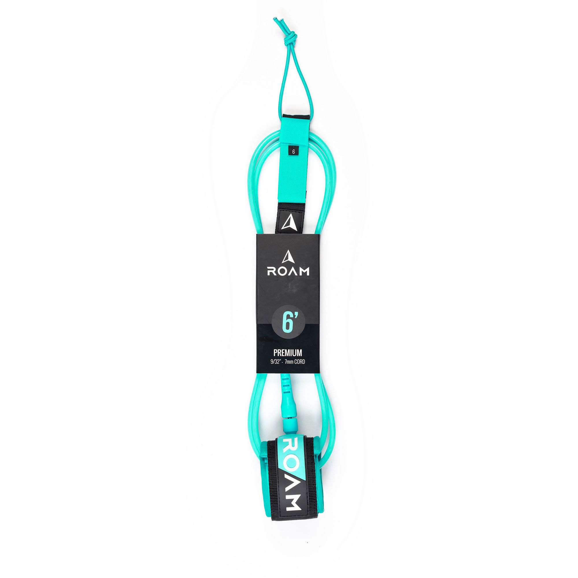 ROAM Surfboard Leash Premium 6.0 183cm 7mm Green ROAM Surfboard Leash Premium 6.0 183cm 7mm Green