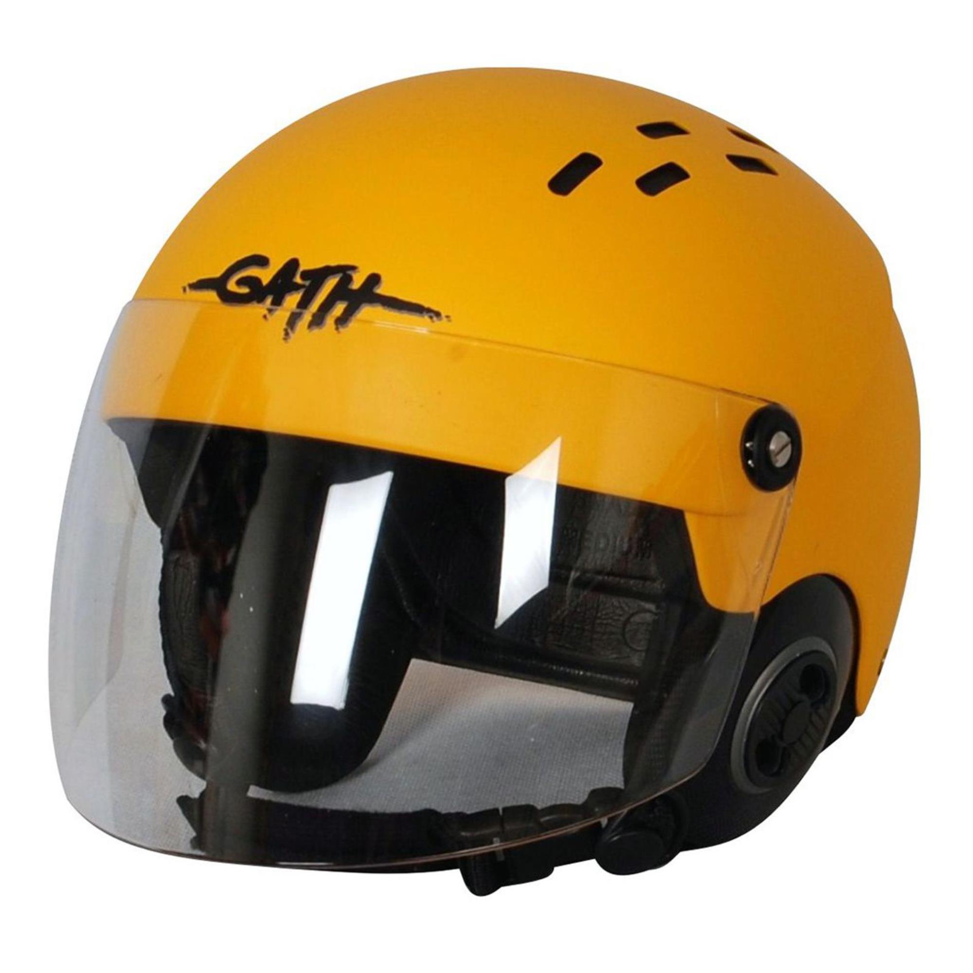 GATH water safety RESCUE helmet Yellow Size M with clear full face visor
