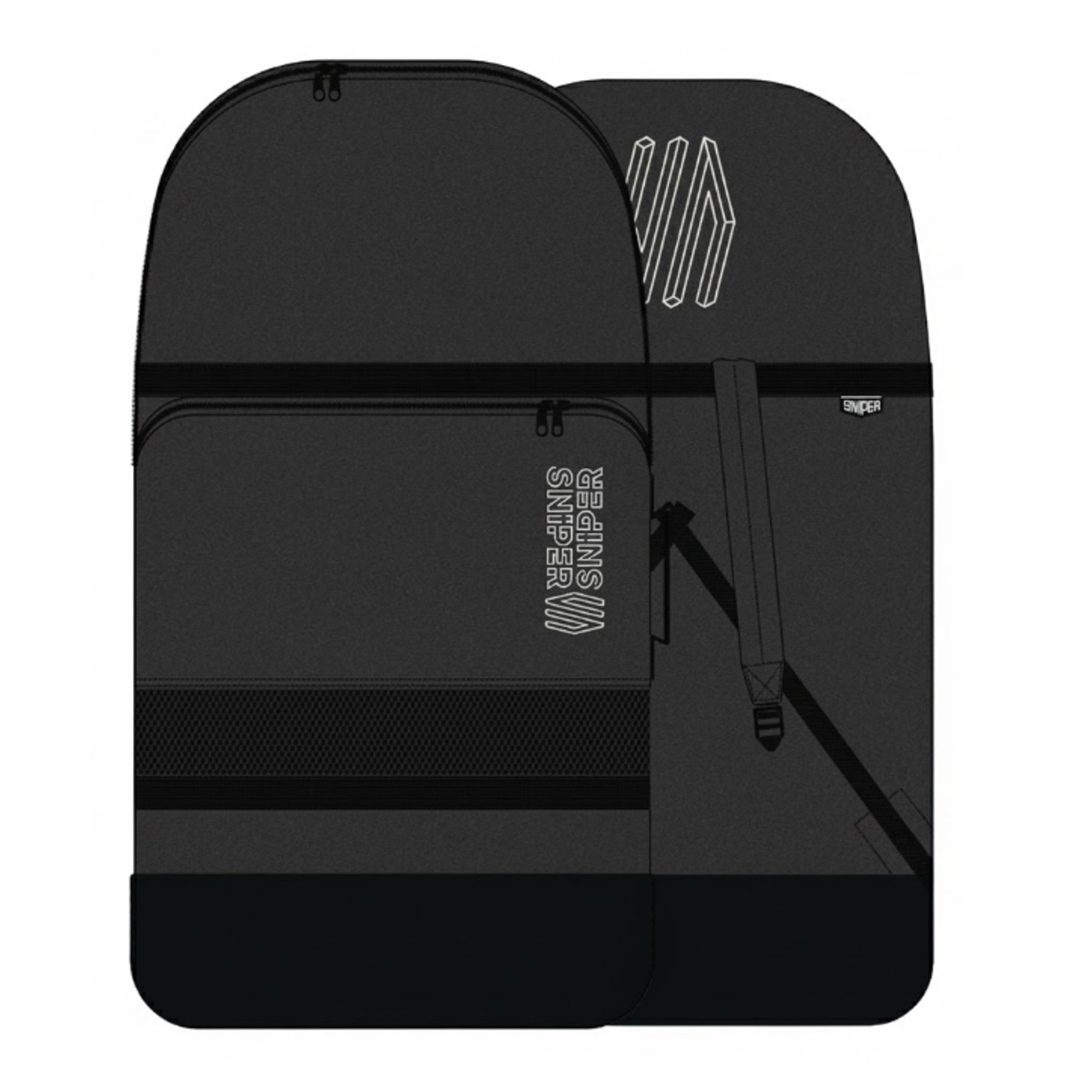 SNIPER Bodyboard Tasche Single Cover Deluxe Black