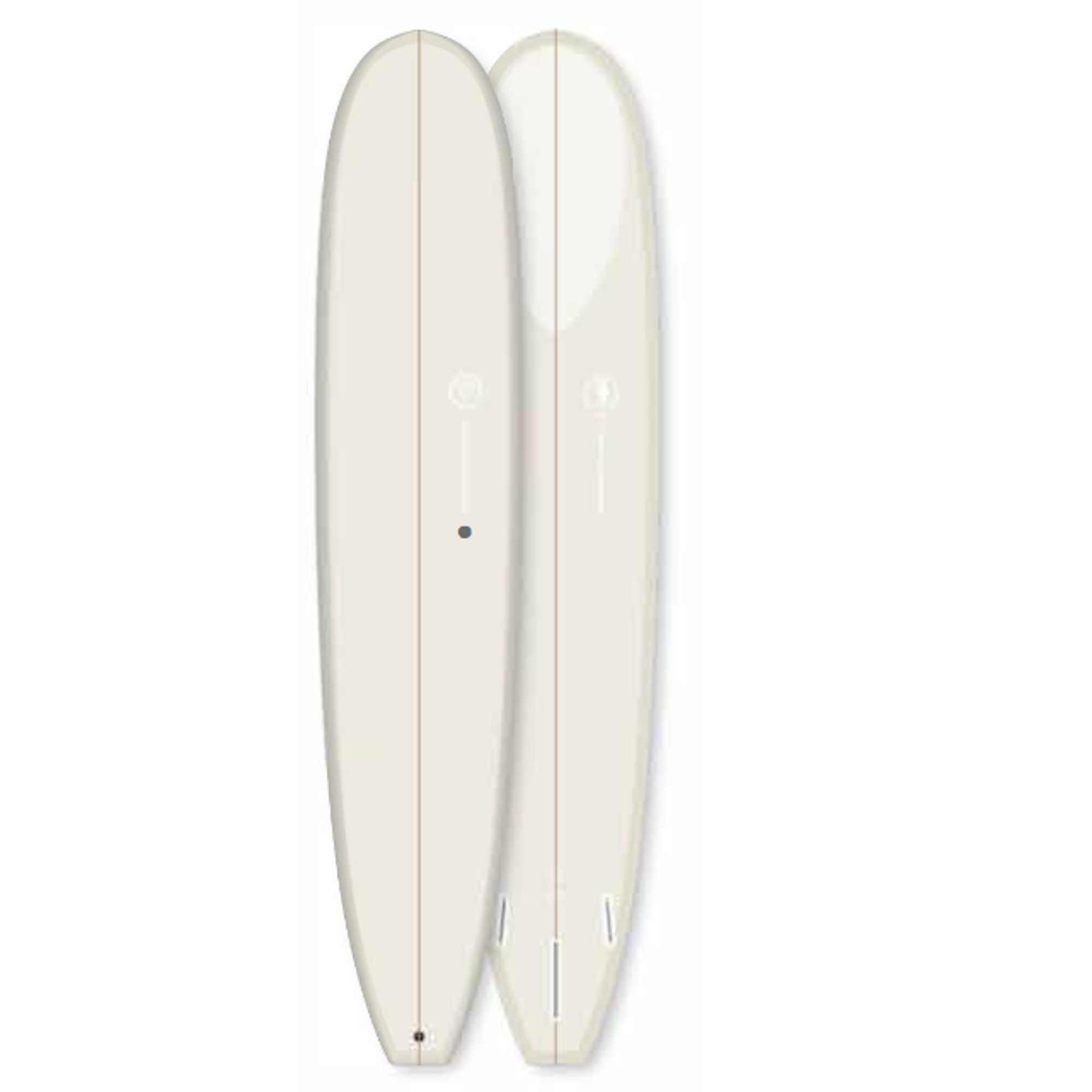 Surfboard VENON Log 9.3 Longboard Malibu Cream B-WARE