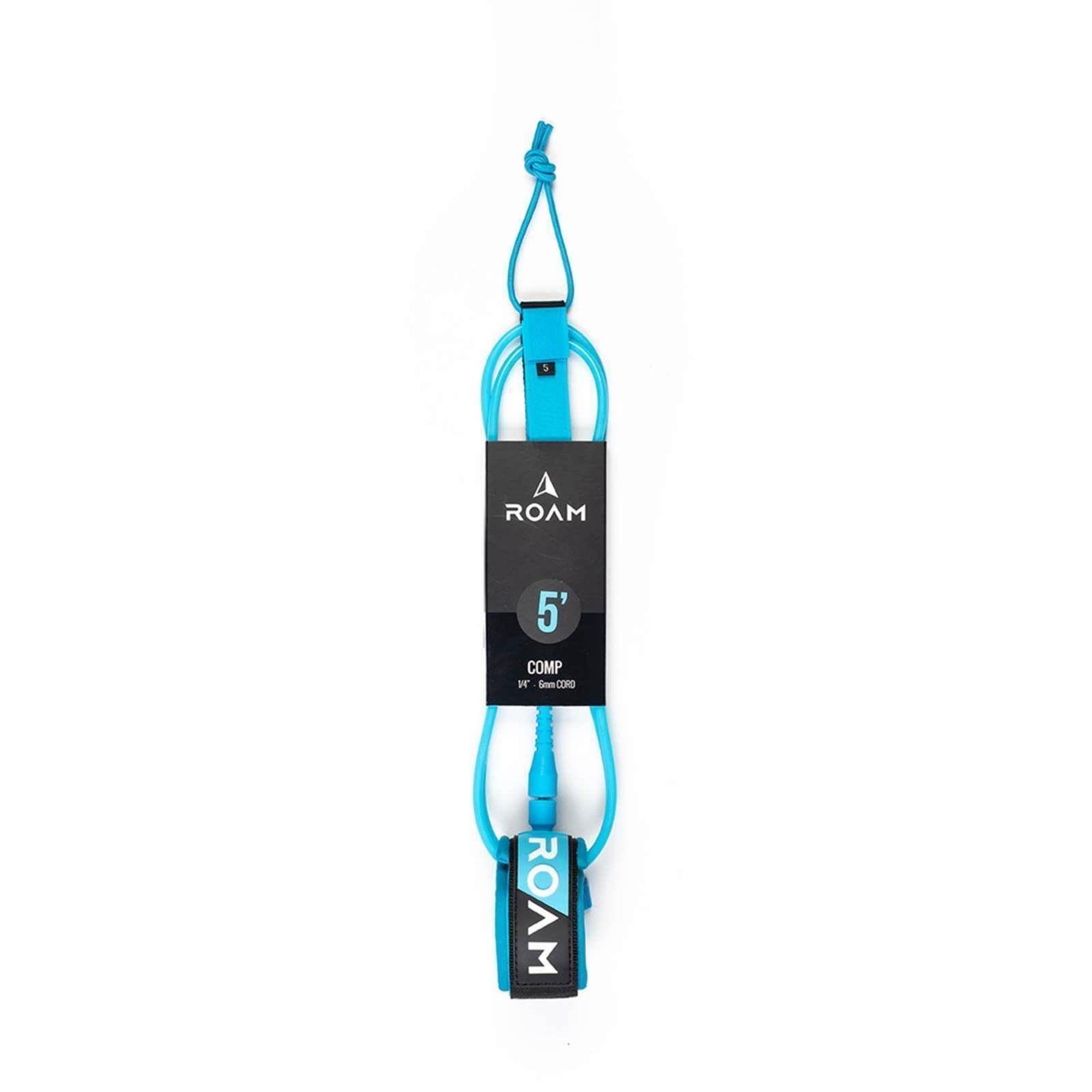 ROAM Surfboard Leash Comp 5.0 152cm 6mm Blue 