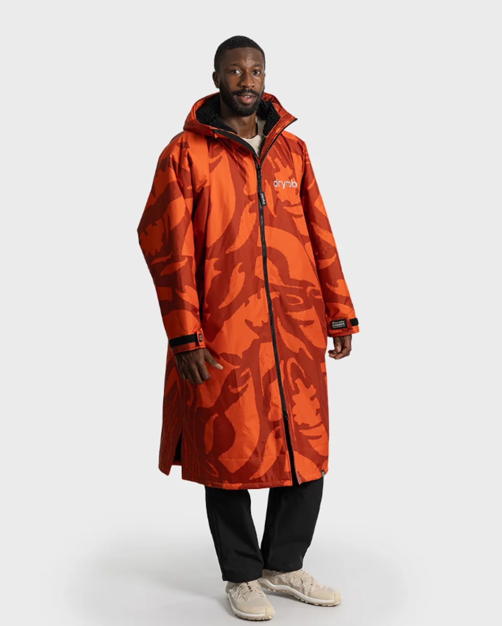 DRYROBE Advance Long Sleeve L Mosaic Palm Waterproof Outdoor Changing Robe
