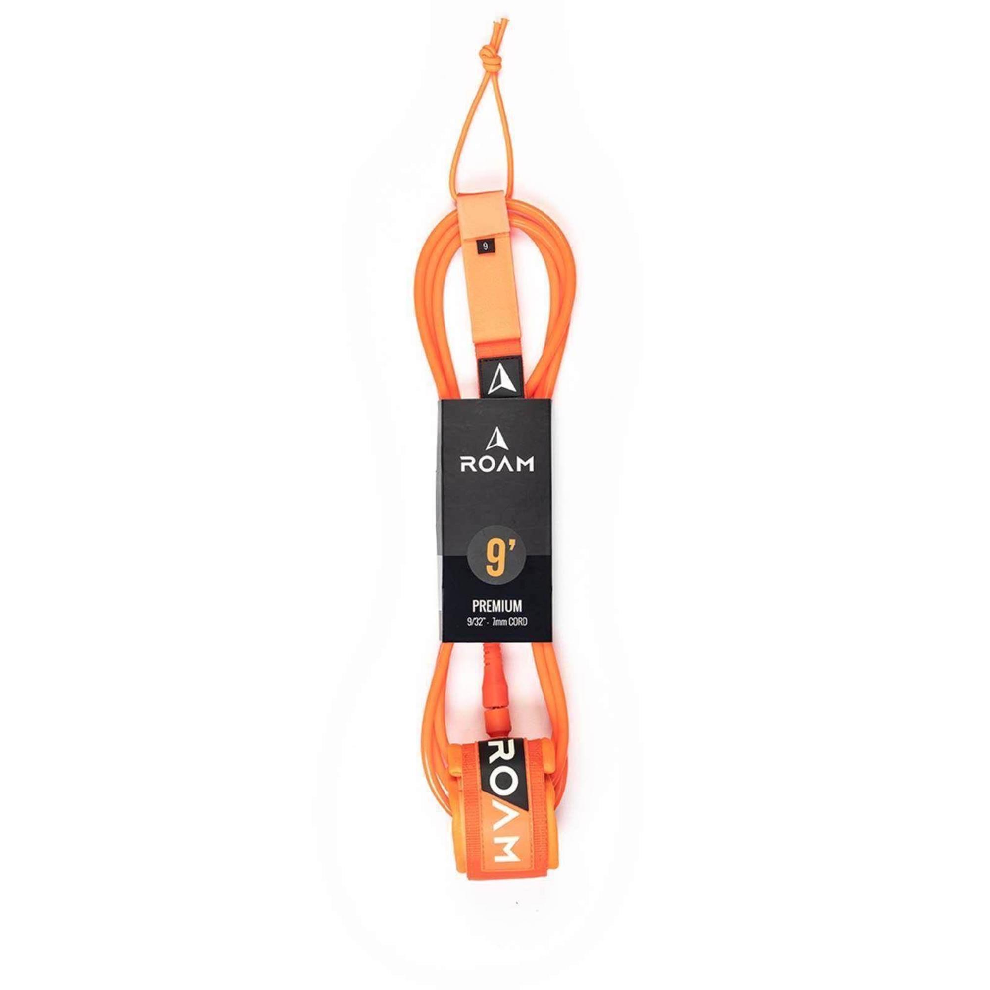 ROAM Surfboard Leash Premium 9.0 274cm 7mm Orange ROAM Surfboard Leash Premium 9.0 274cm 7mm Orange