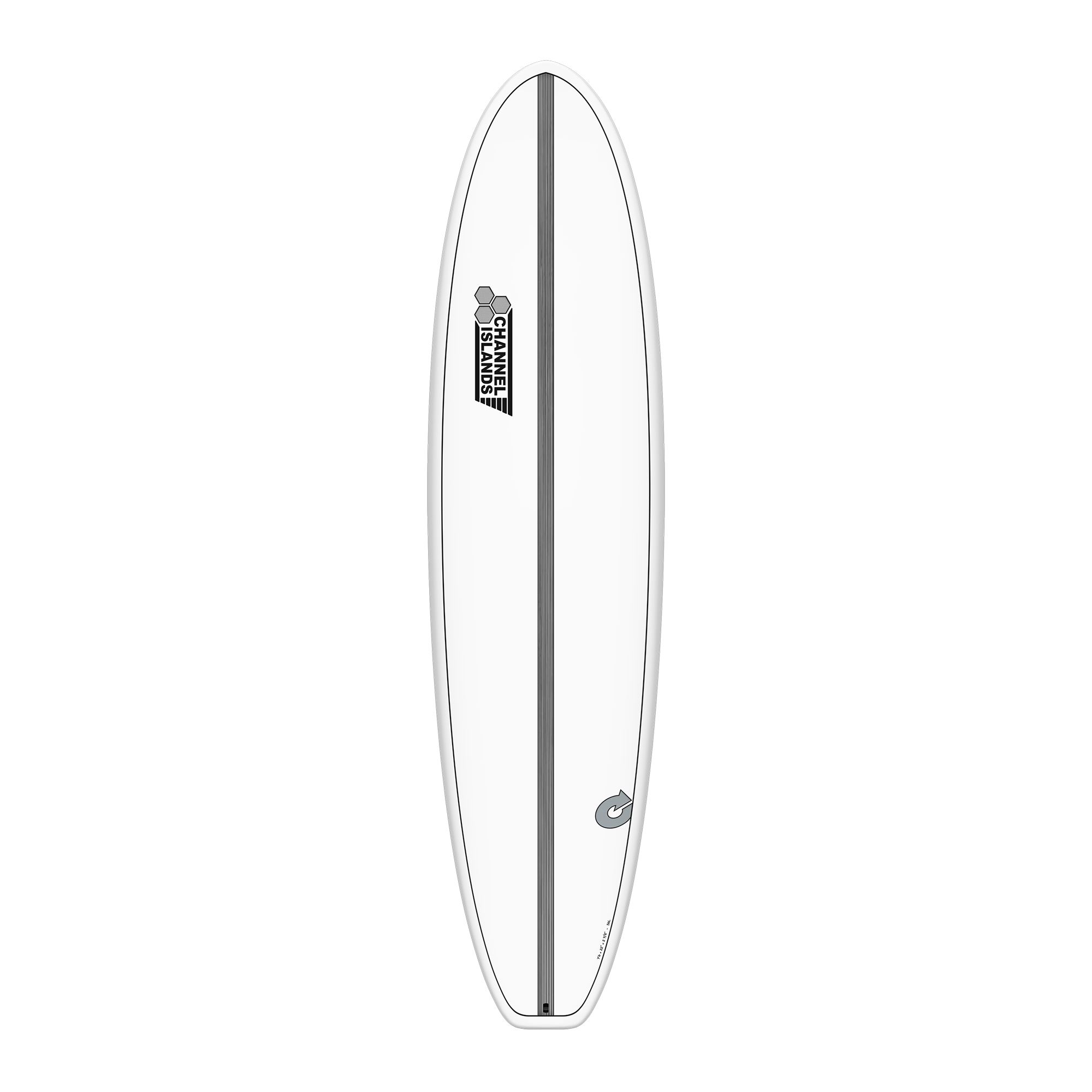 Surfboard CHANNEL ISLANDS X-lite Chancho 7.6 Weiss Verkauf nur an autorisierte Channel Islands Dealer