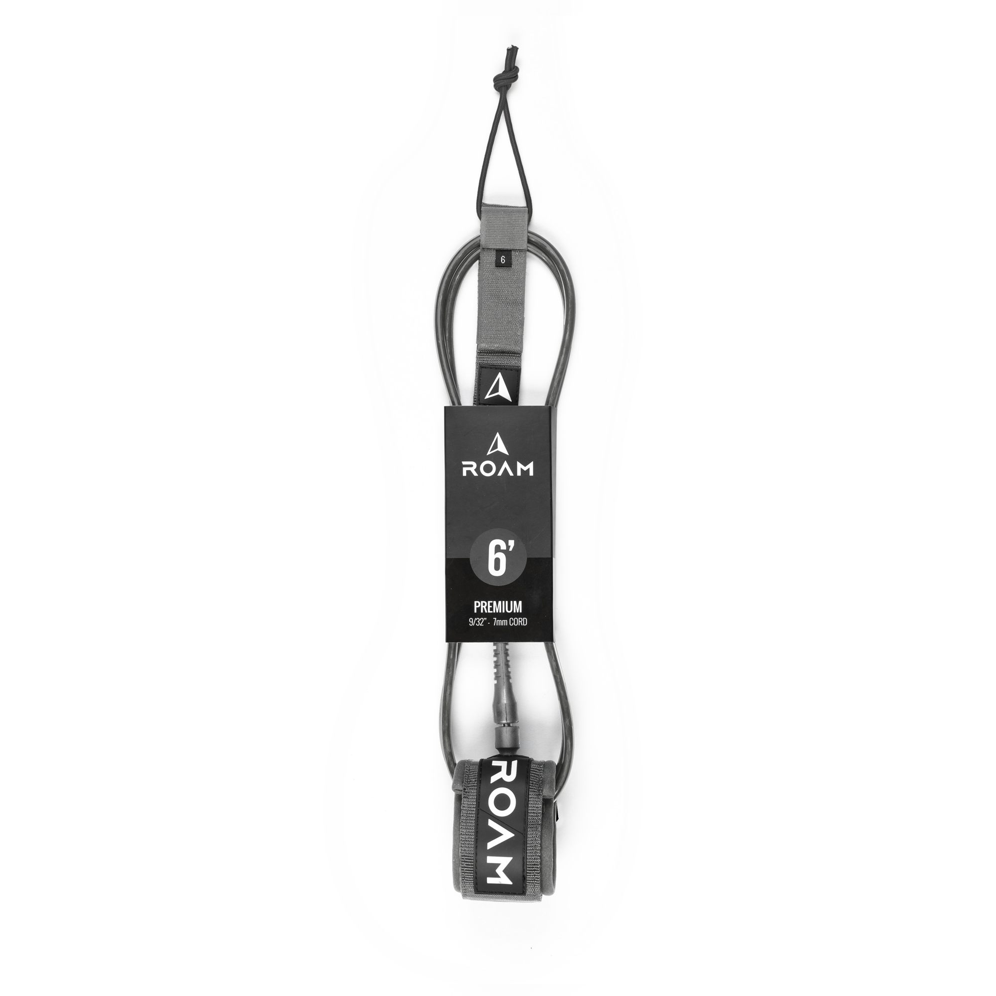 ROAM Surfboard Leash Premium 6.0 Grau 183cm 7mm