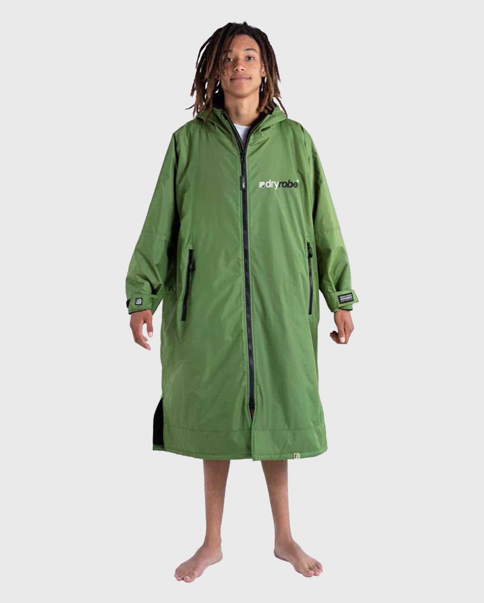 DRYROBE Advance Long Sleeve L Dark Green Black Waterproof Outdoor Changing Robe