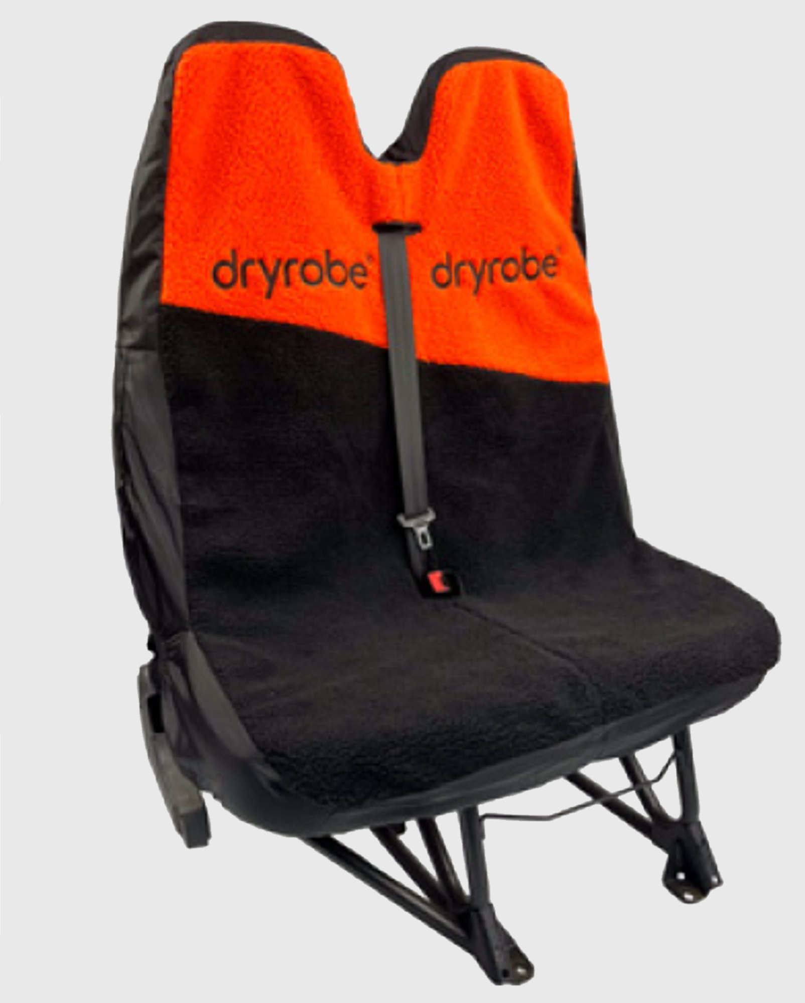 DRYROBE Auto Sitzbezug Doppelsitz Orange Schwarz wasserabweisender Schonbezug