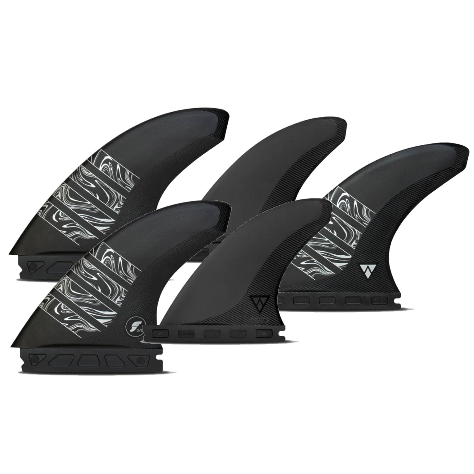 FUTURES Quad Thruster 5 Fin Set Vector 3/2 Alpha L