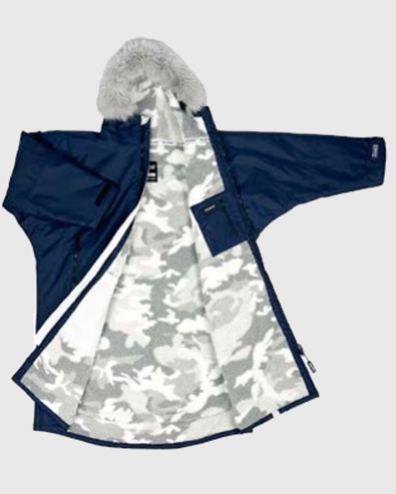 DRYROBE Advance Long Sleeve Alpine Blue Wt Camo S Waterproof Outdoor Changing Robe