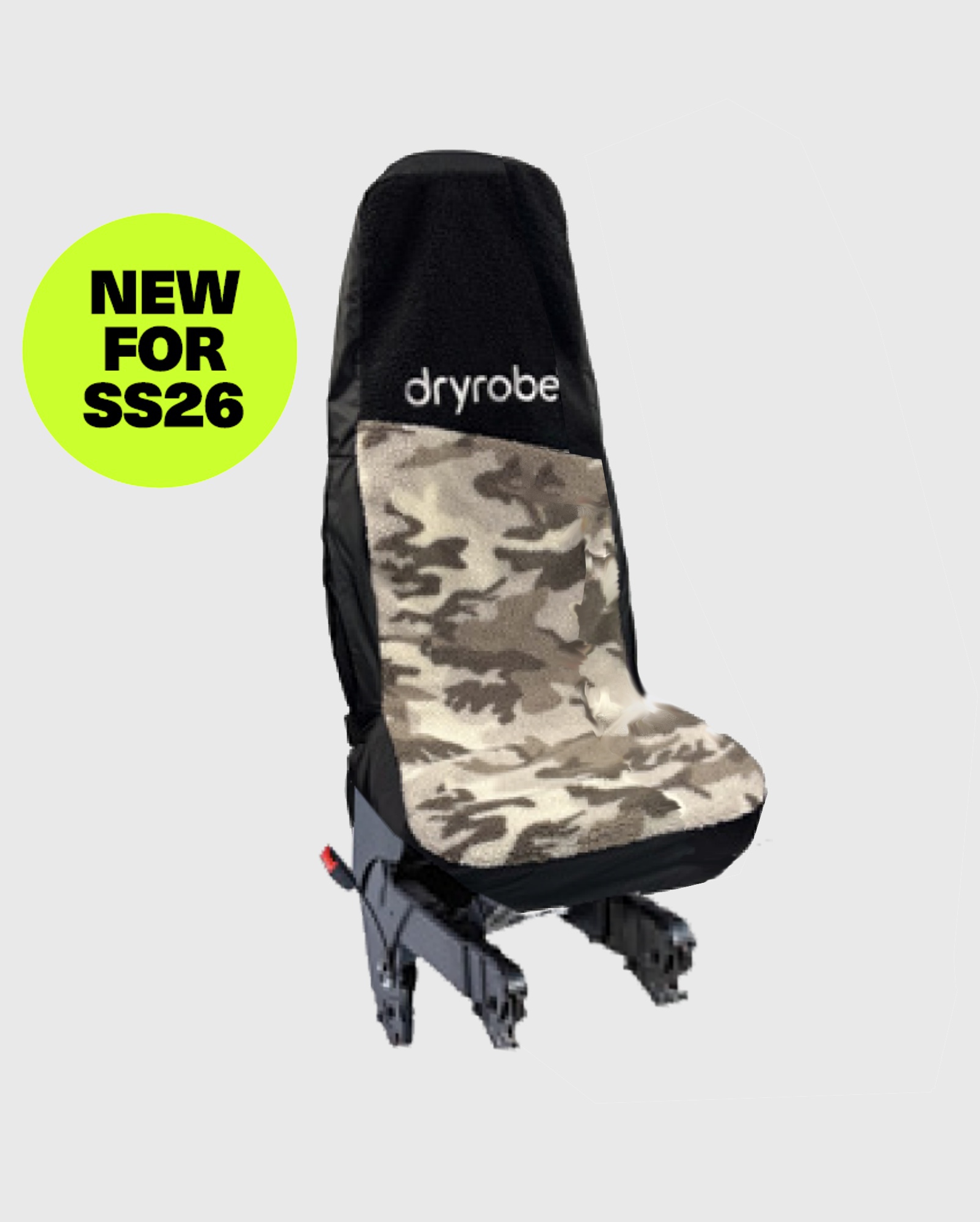 DRYROBE Auto Sitzbezug Einzelsitz Sand CamoSchwarz wasserabweisender Schonbezug