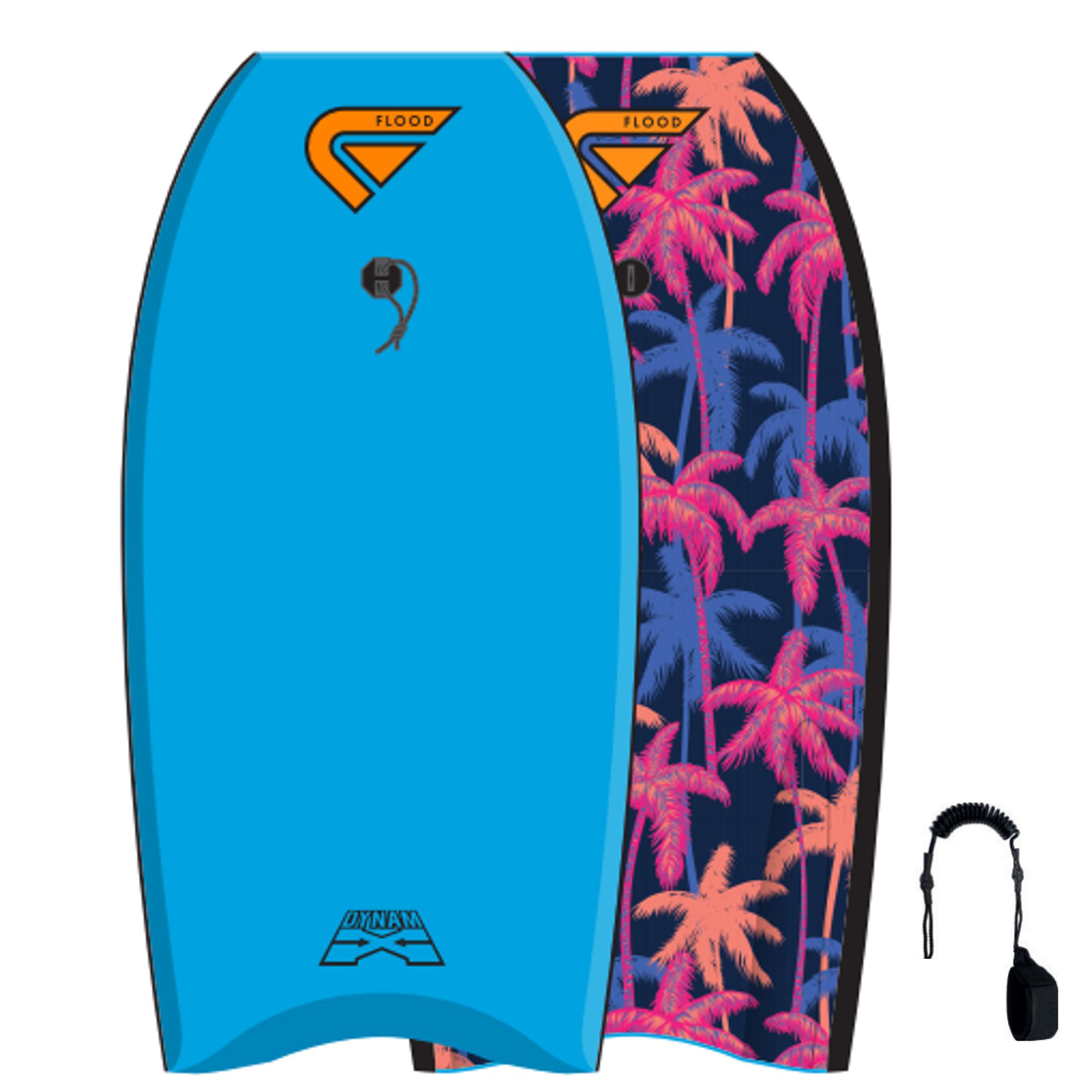 FLOOD Bodyboard Dynamx Stringer 41 Blue Palm II 
