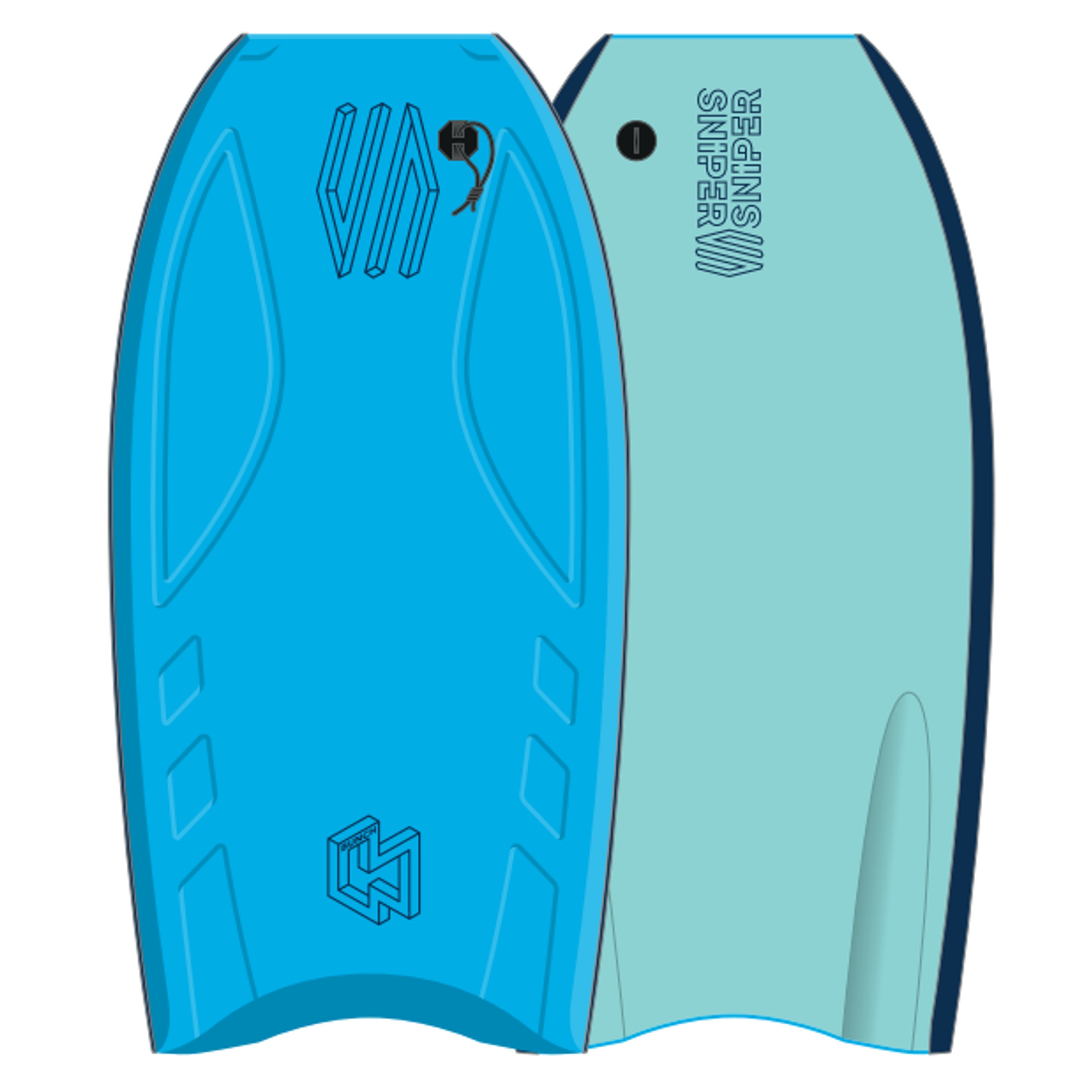 SNIPER Bodyboard BunchII EPS Stringer 39 Cyan