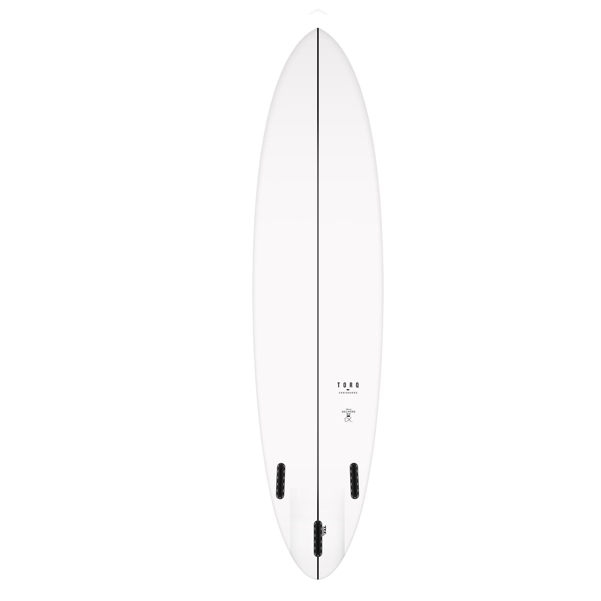 Surfboard TORQ TEC Delpero Twin 7.4 white