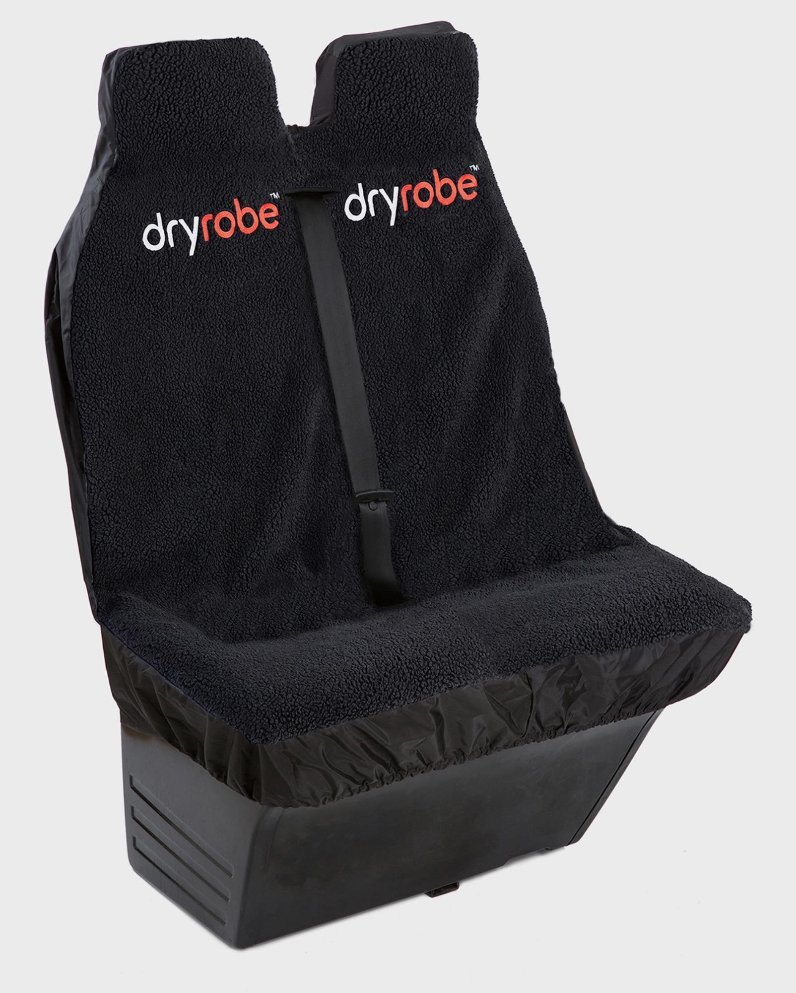DRYROBE Auto Sitzbezug Doppelsitz Schwarz Schwarz wasserabweisender Schonbezug