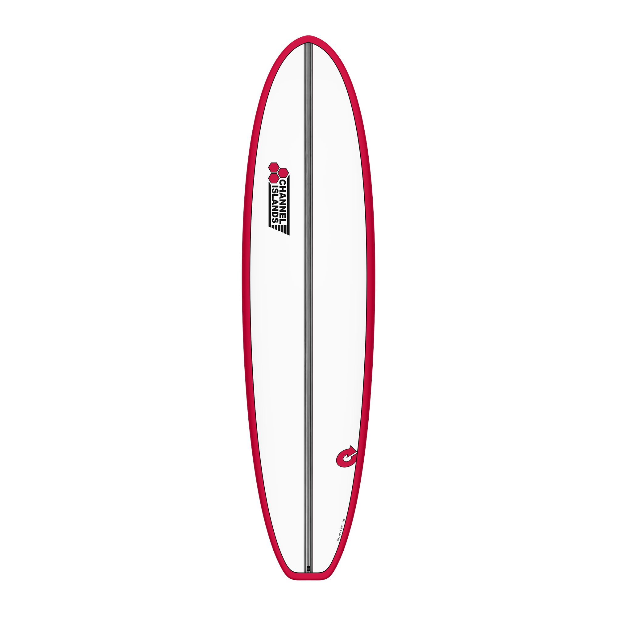 Surfboard CHANNEL ISLANDS X-lite Chancho 7.6 Rot Verkauf nur an autorisierte Channel Islands Dealer