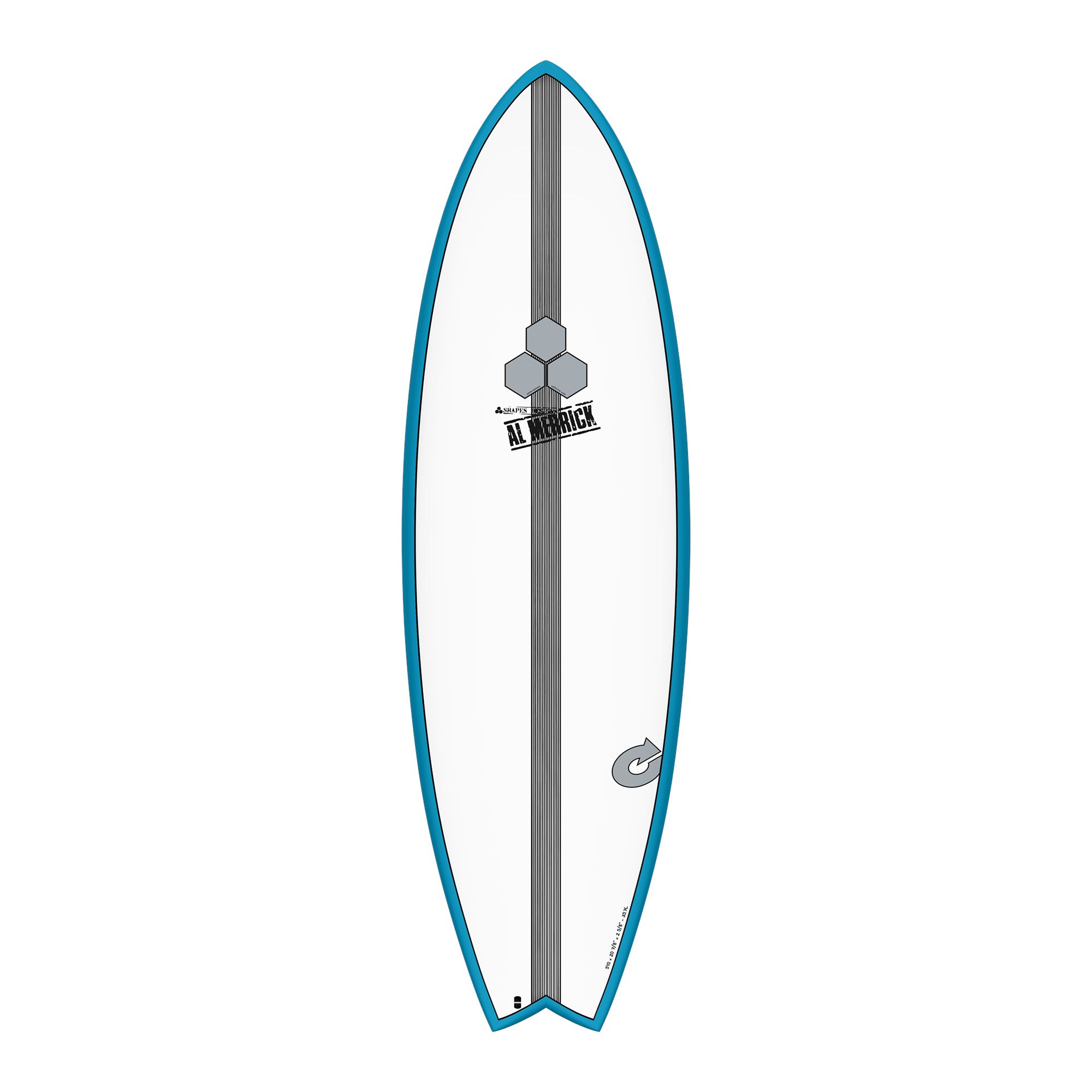 Surfboard CHANNEL ISLANDS X-lite PodMod 5.6 Blau Verkauf nur an autorisierte Channel Islands Dealer