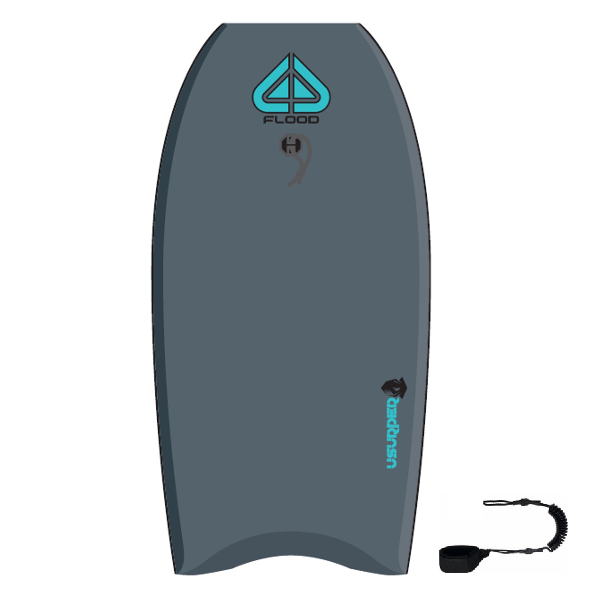 FLOOD Bodyboard Usurper 44 Graphit Aqua