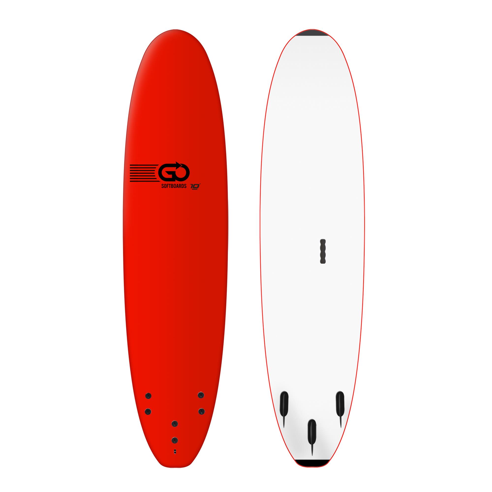 GO Softboard School Surfboard 10.0 wide body Rot 