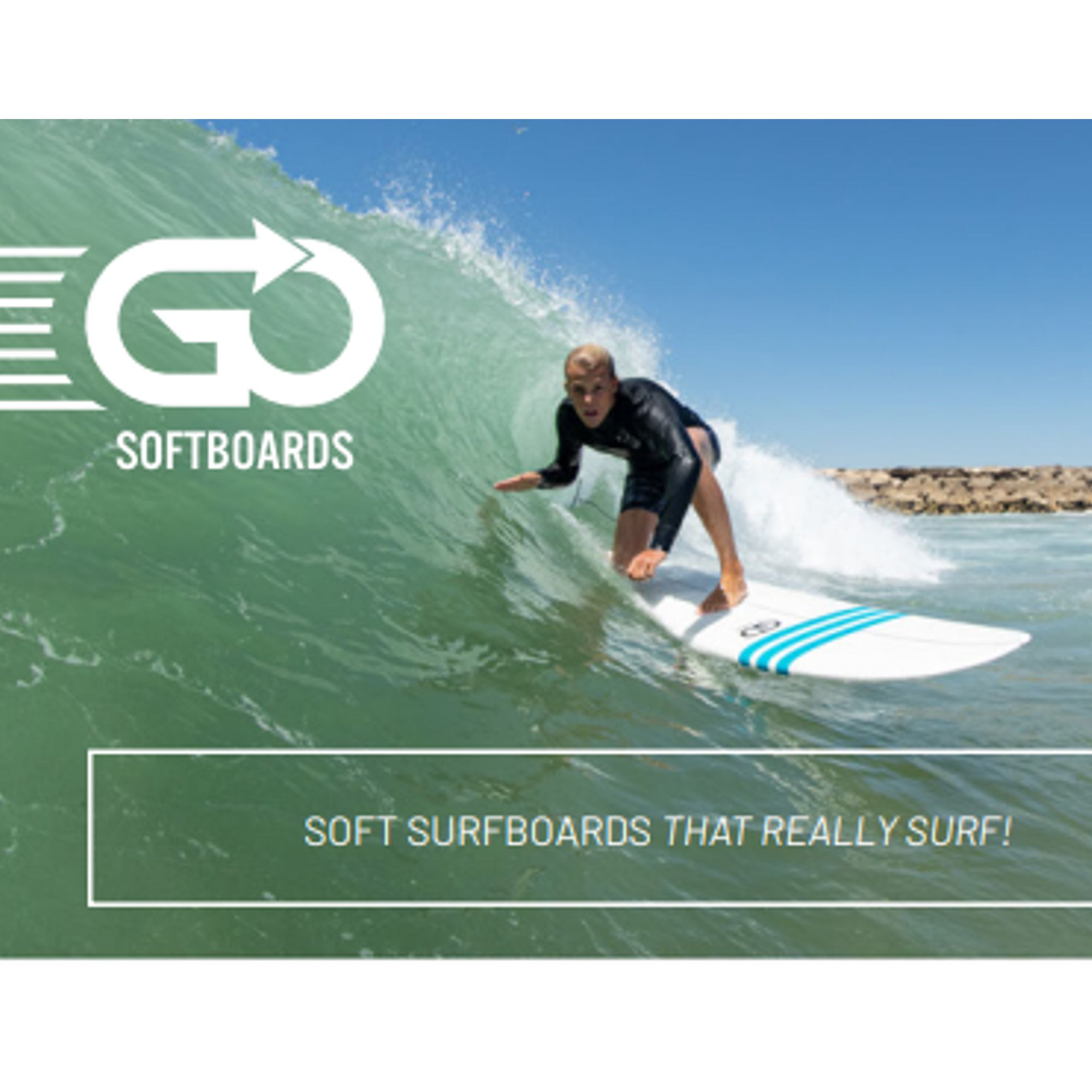 GO Softboard 6.4 Hyper Soft Top Surfboard Grün