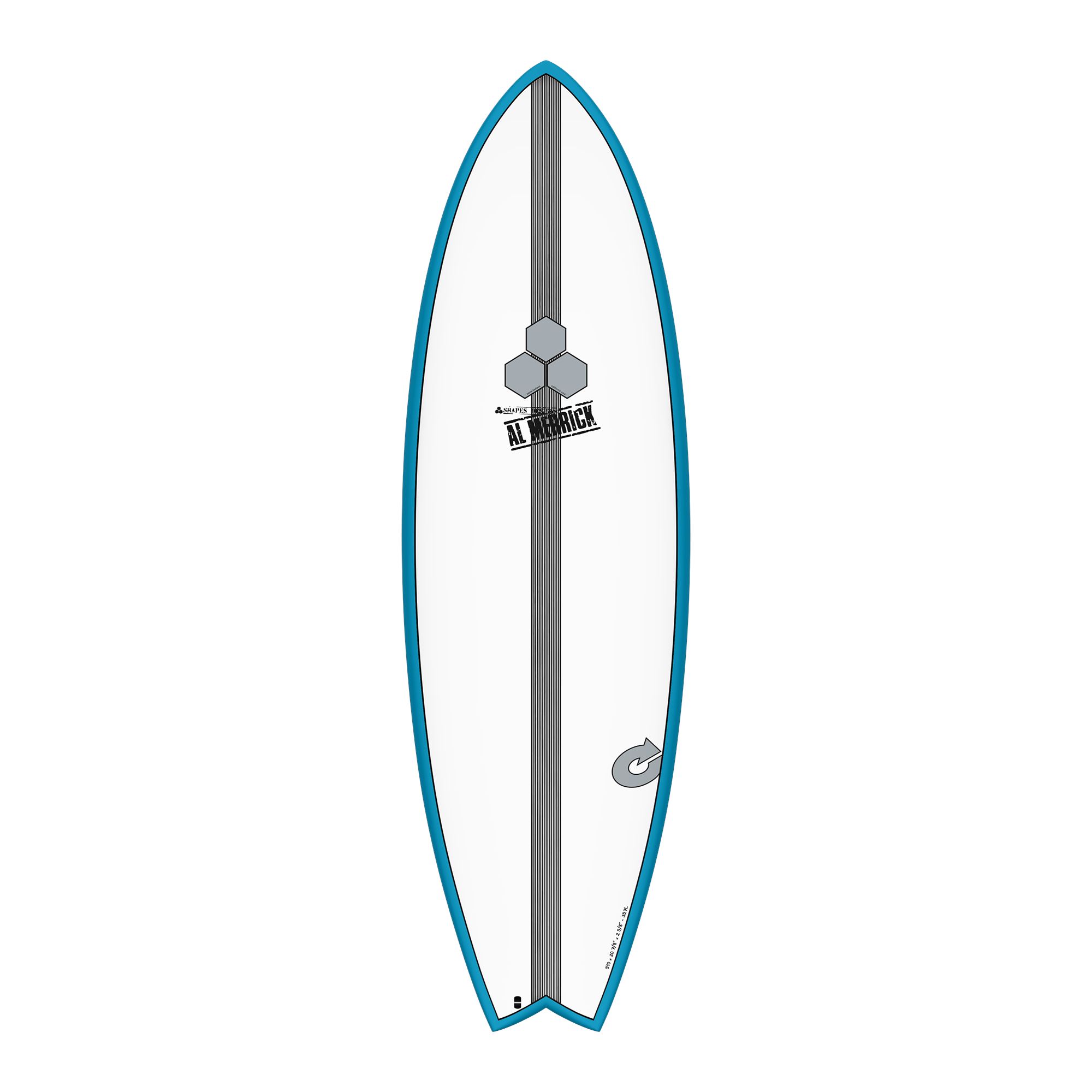 Surfboard CHANNEL ISLANDS X-lite2 PodMod 5.10 blau Verkauf nur an autorisierte Channel Islands Dealer