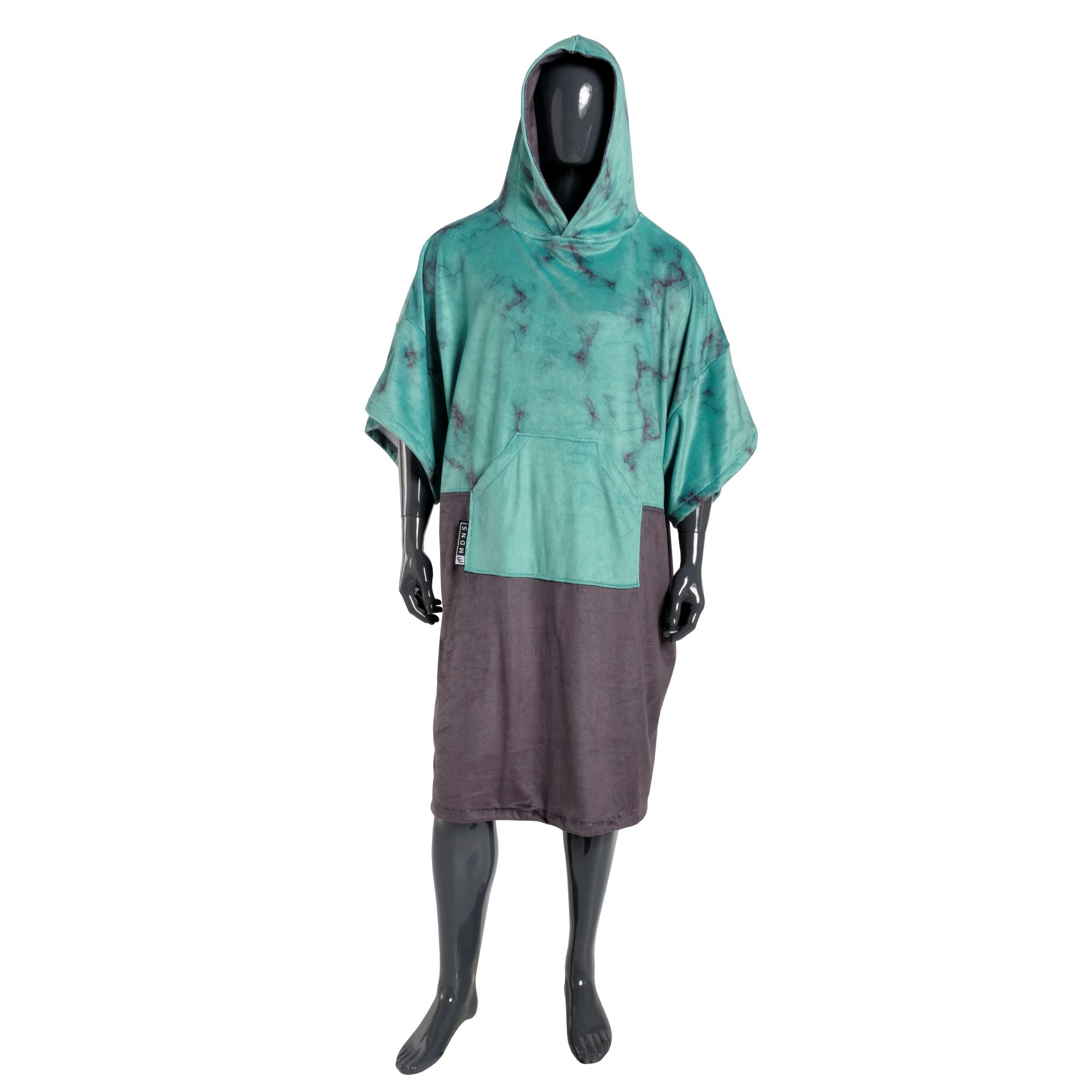MADNESS Change Robe Poncho Unisize Teal Marble