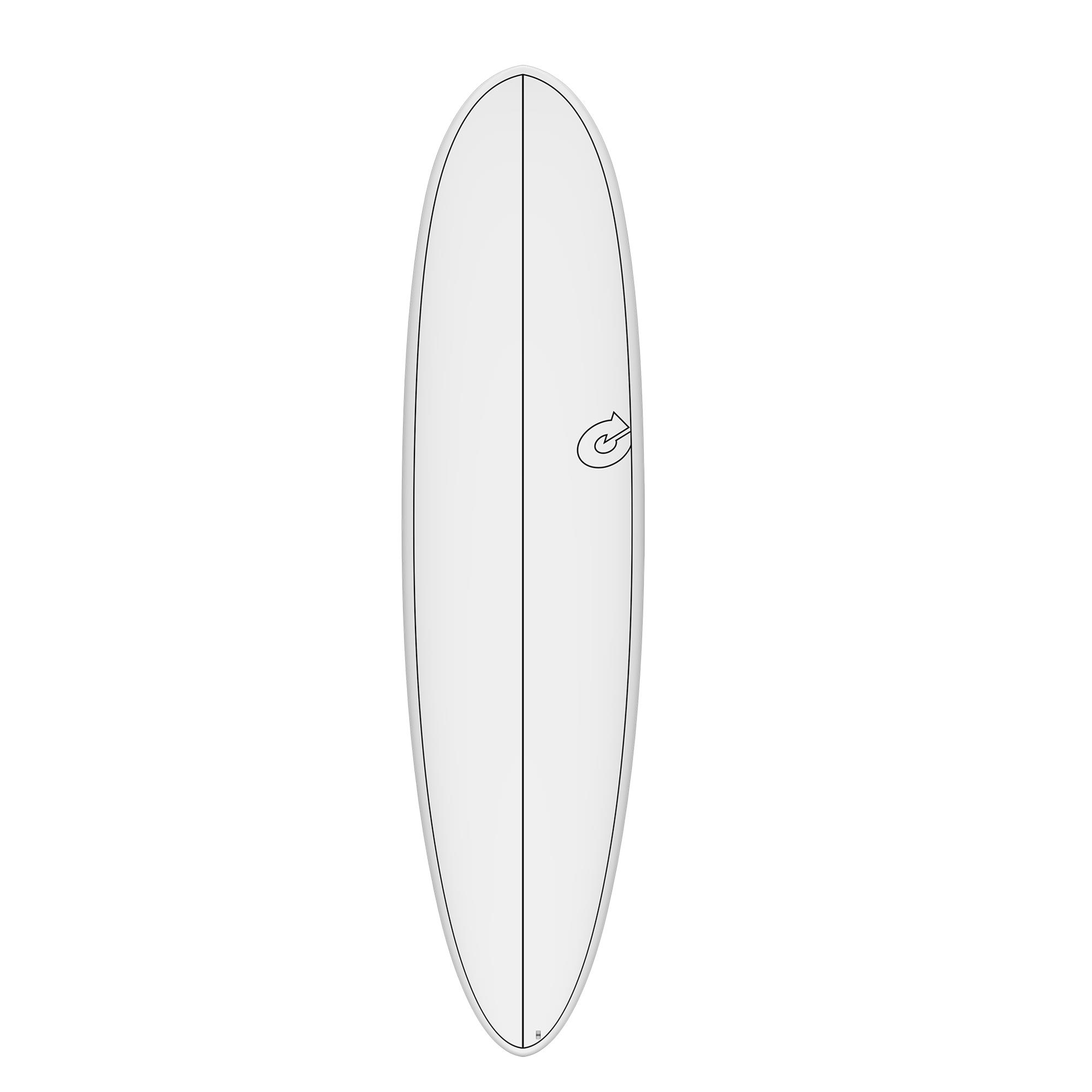 Surfboard TORQ TEC-HD M2.0 7.2 Weiss Pinline
